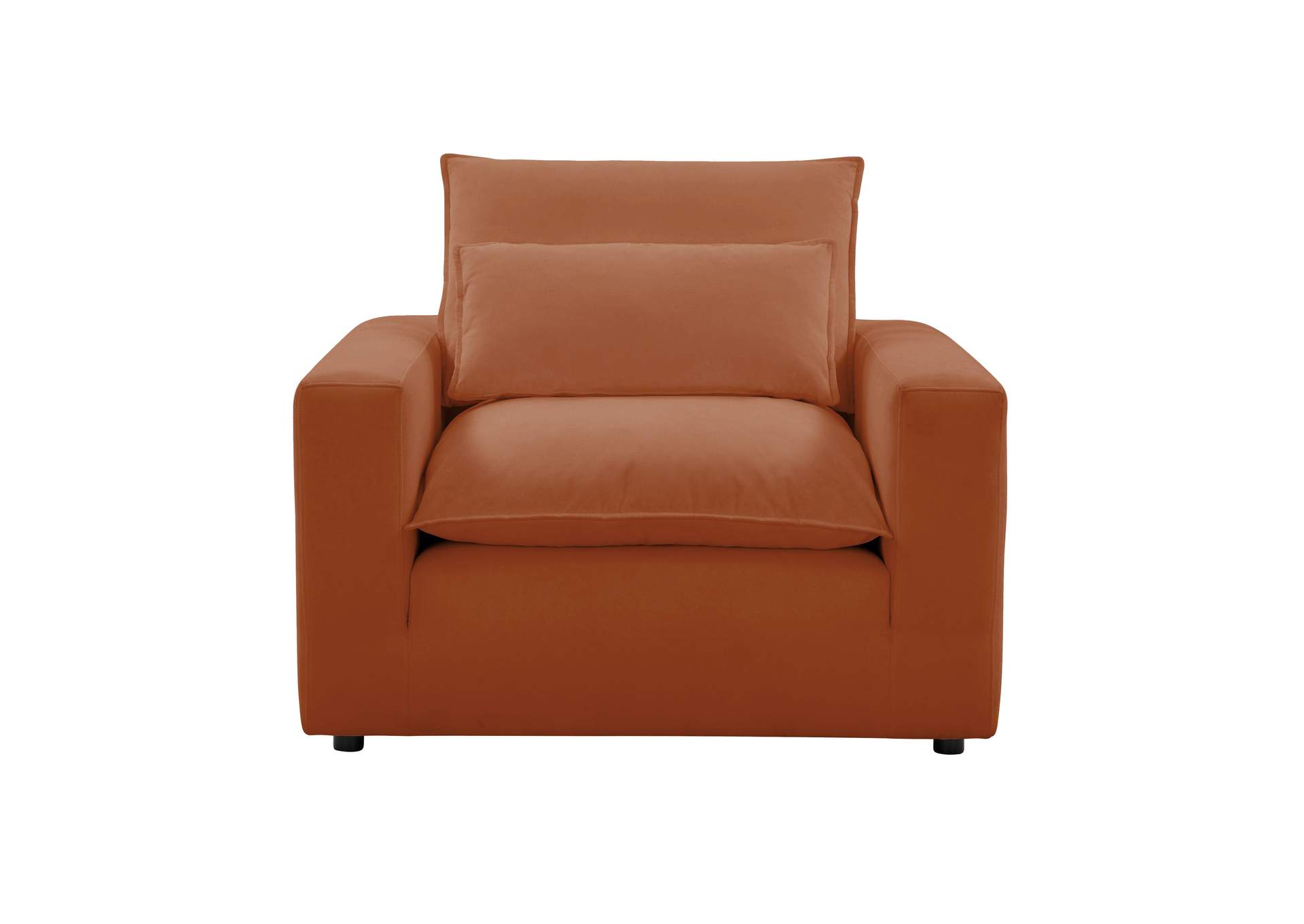 Cali Rust Performance Fabric Arm Chair image 3