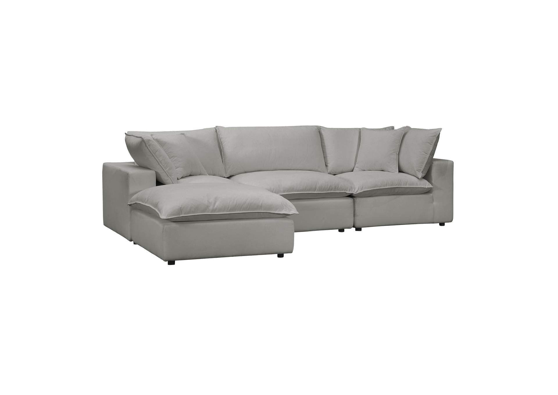 Cali Slate Performance Fabric Modular 4 Piece Sectional image 1