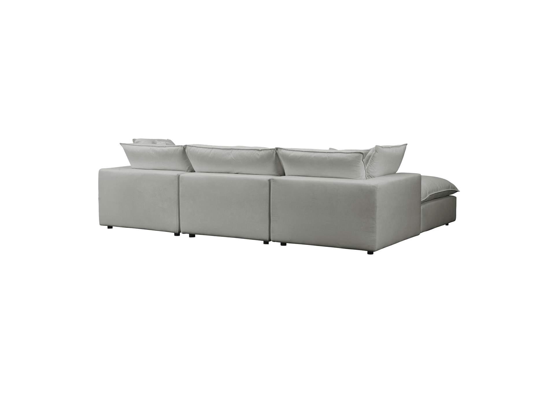 Cali Slate Performance Fabric Modular 4 Piece Sectional image 6