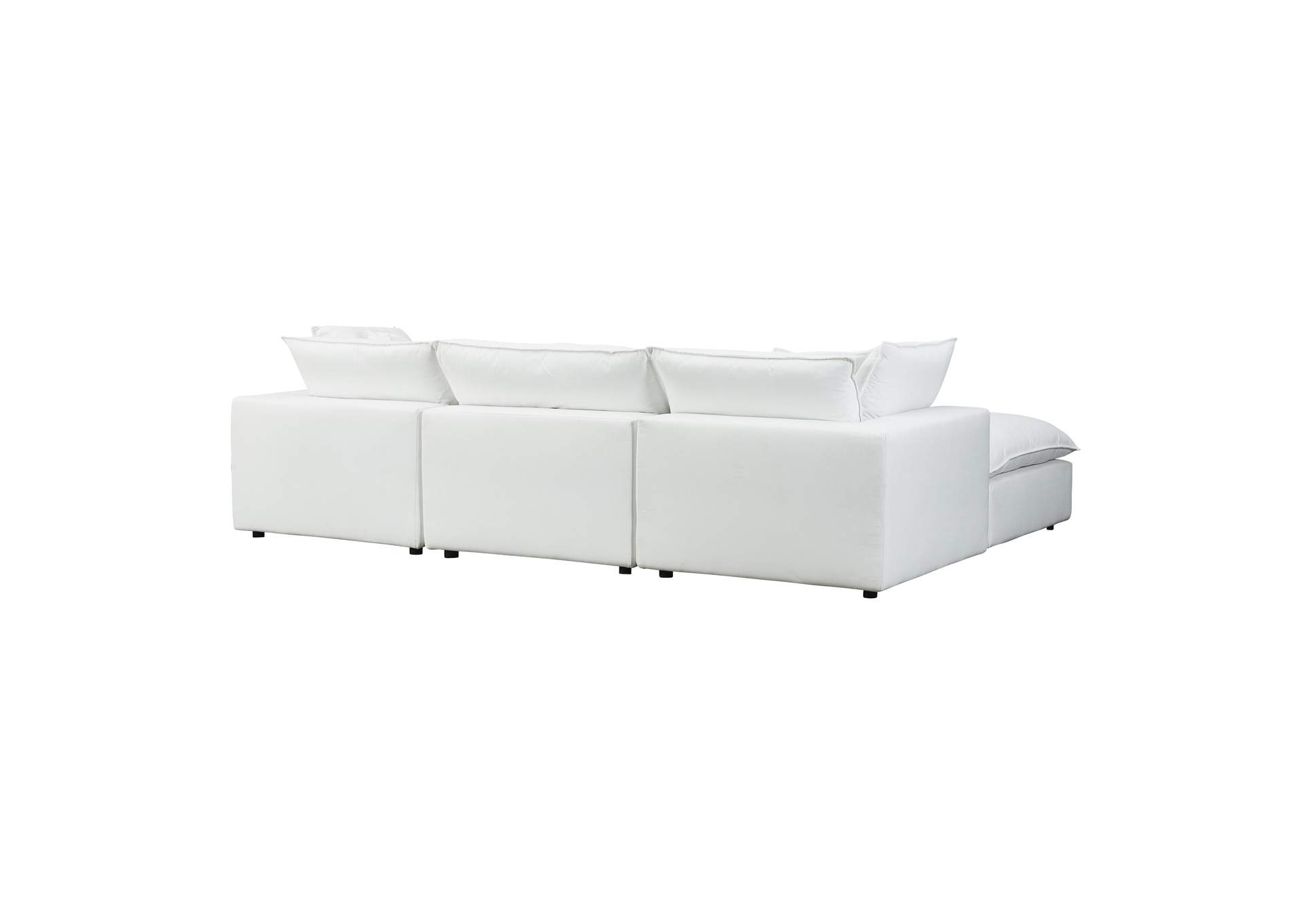Cali Pearl Performance Fabric Modular 4 Piece Sectional image 6