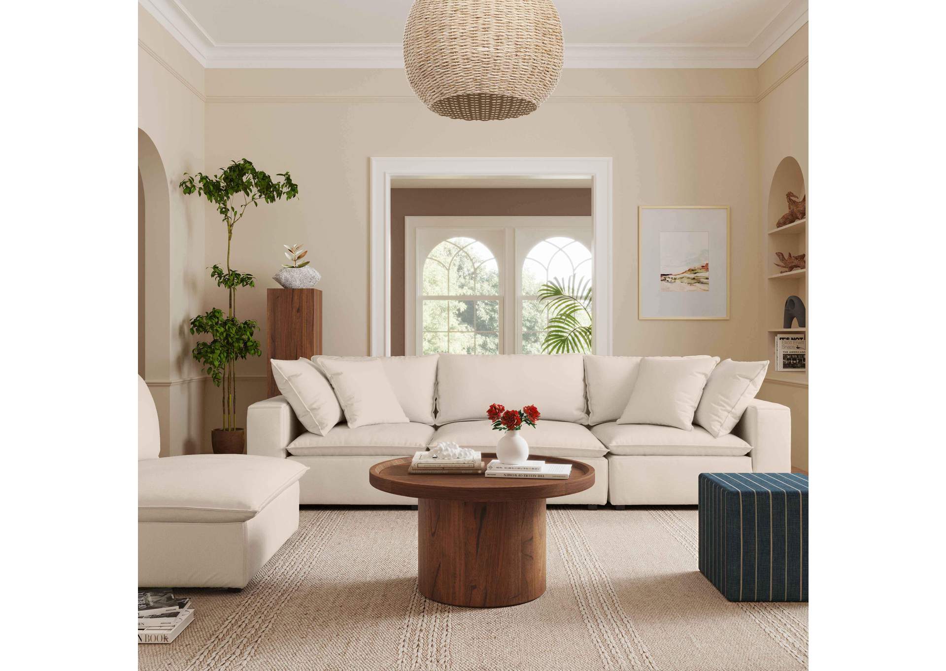 Cali Natural Performance Fabric Modular Sofa image 3
