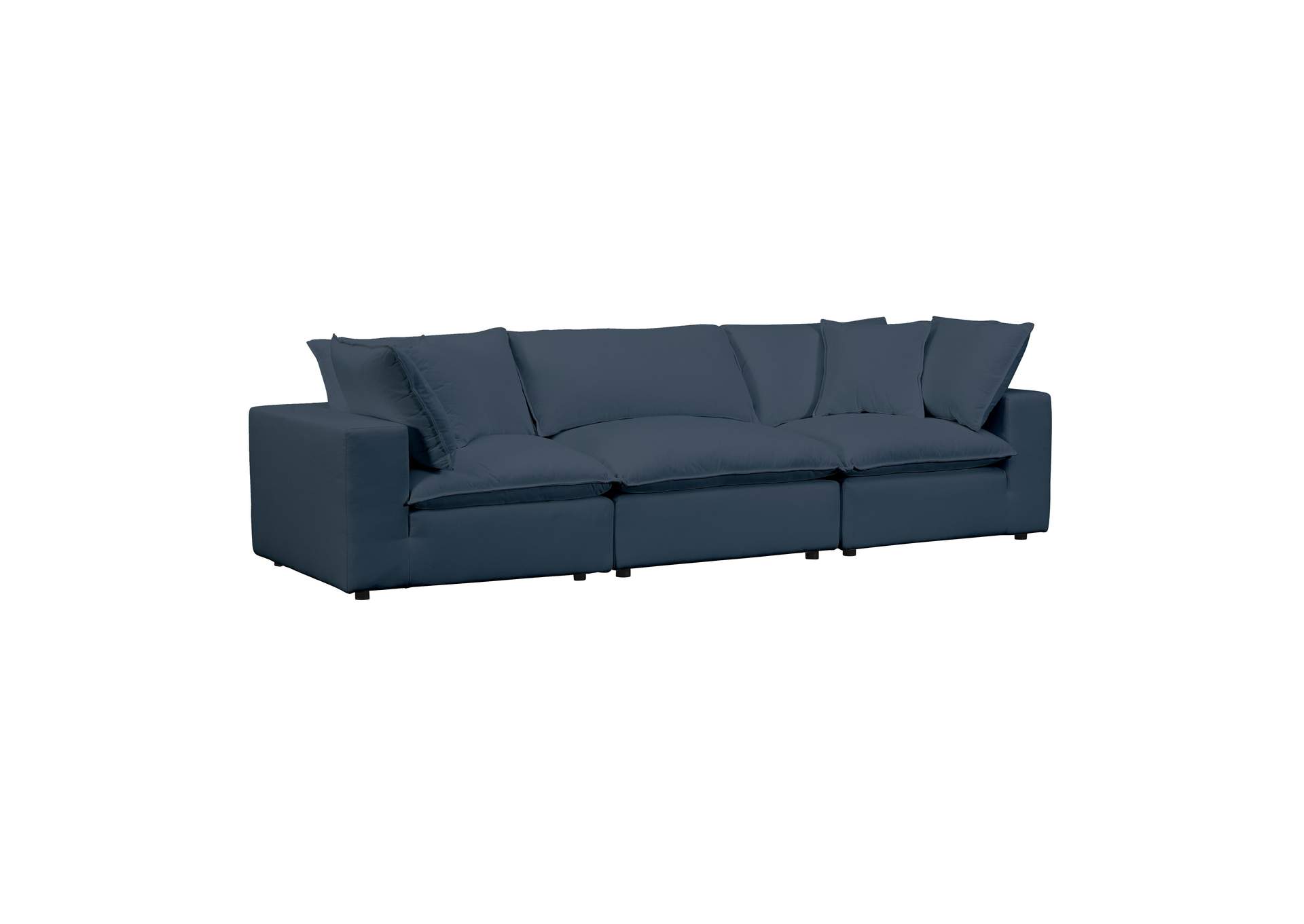 Cali Navy Performance Fabric Modular Sofa image 1