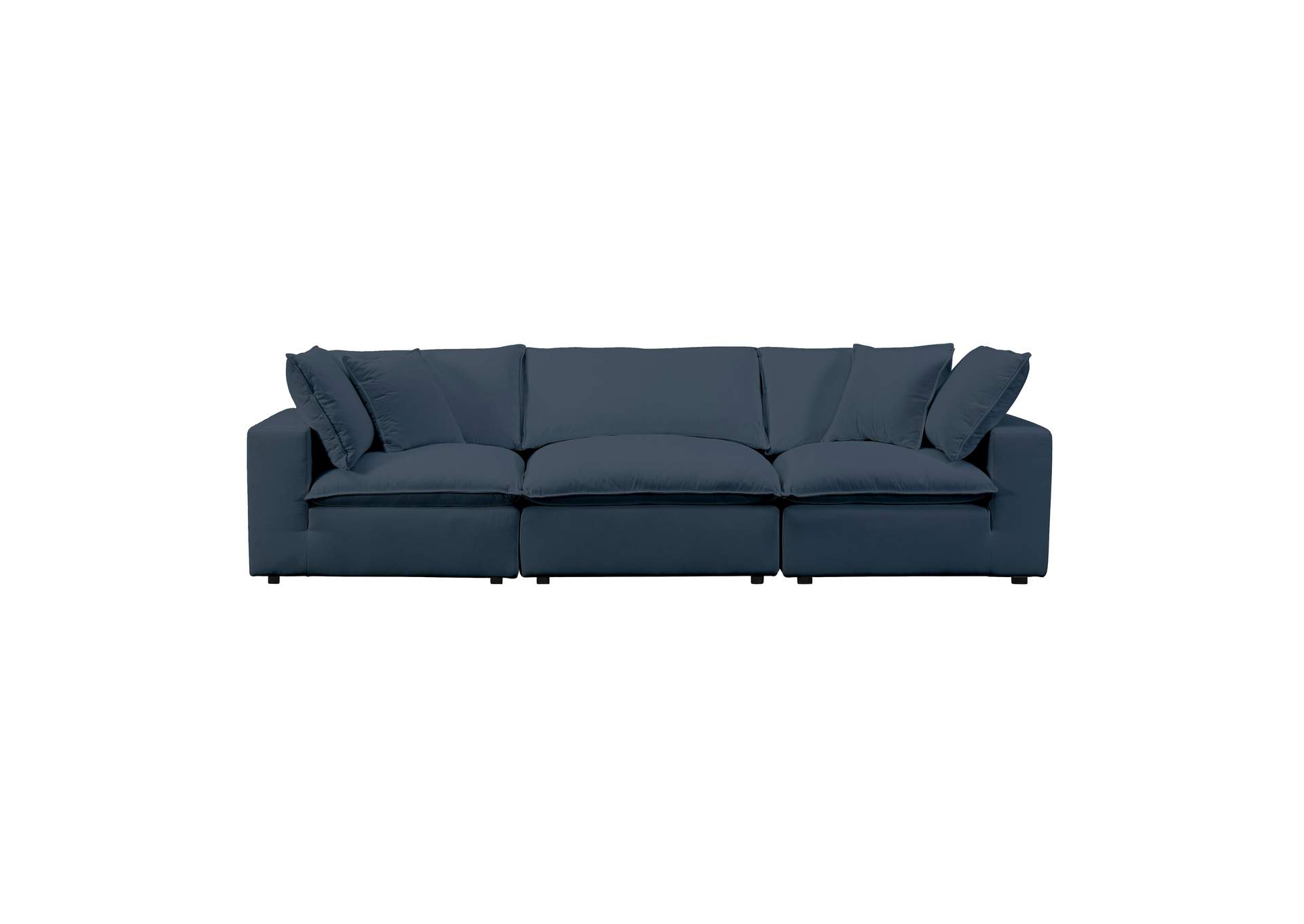 Cali Navy Performance Fabric Modular Sofa image 4
