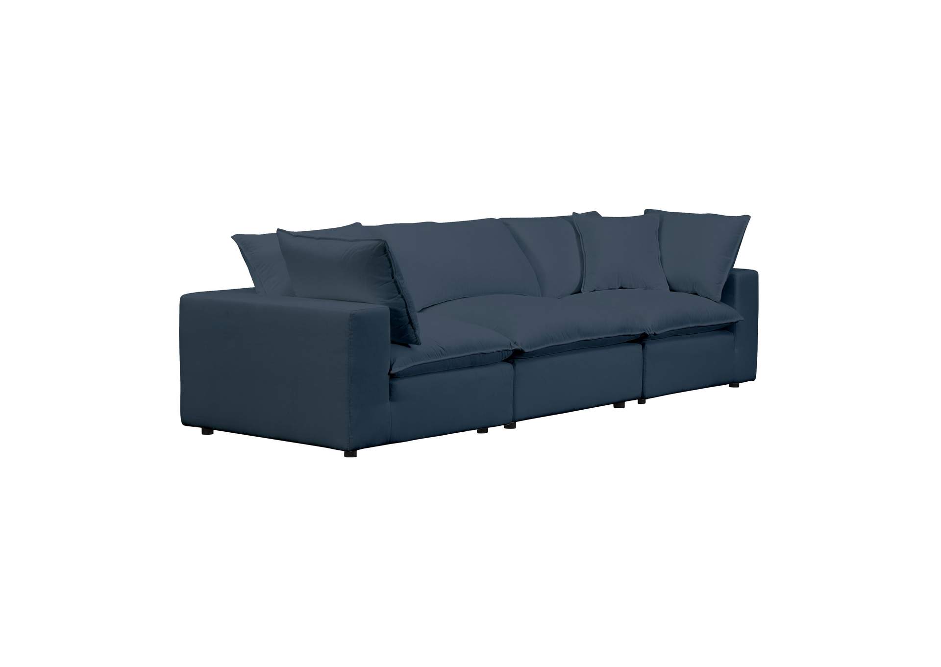 Cali Navy Performance Fabric Modular Sofa image 5