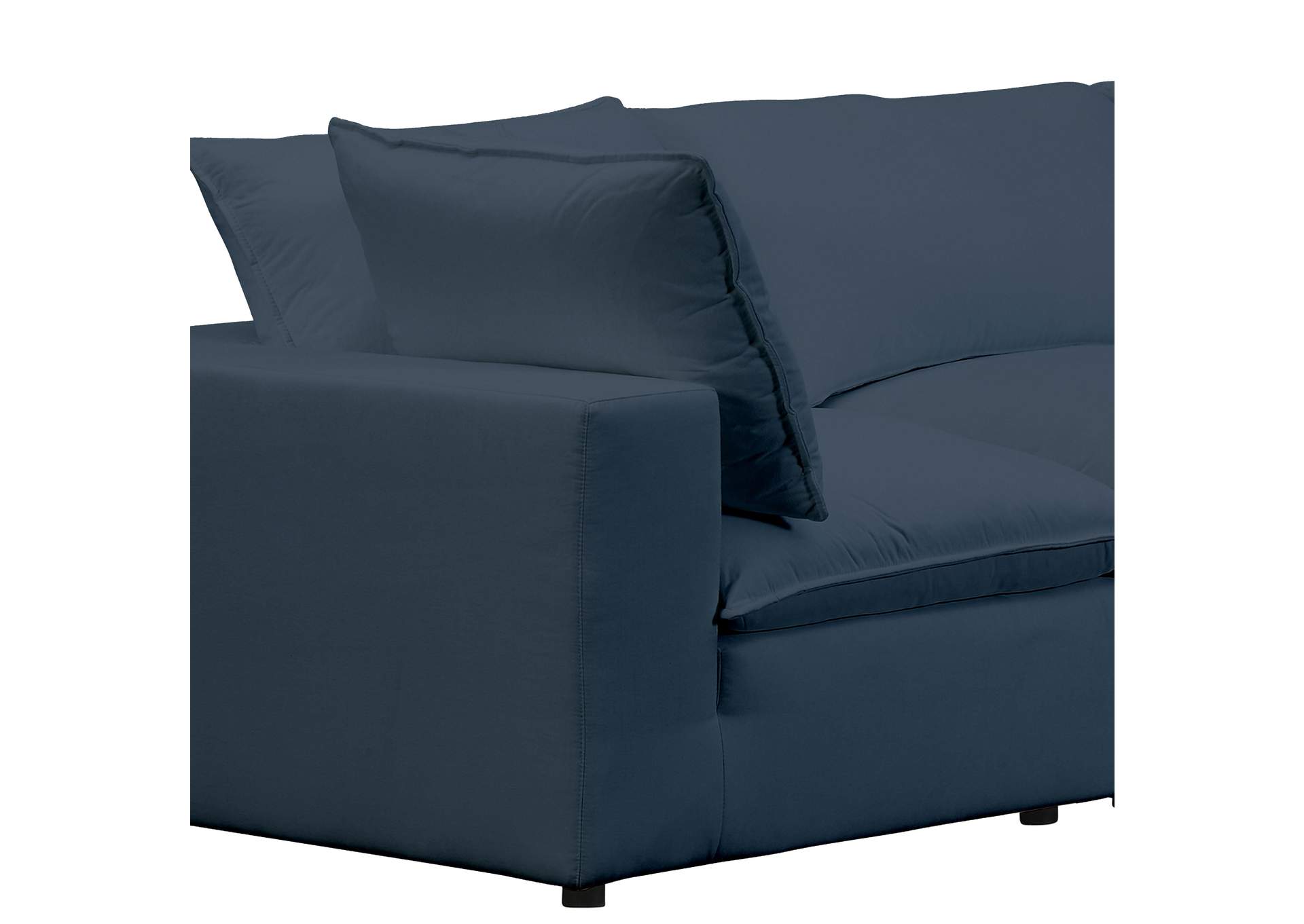 Cali Navy Performance Fabric Modular Sofa image 7