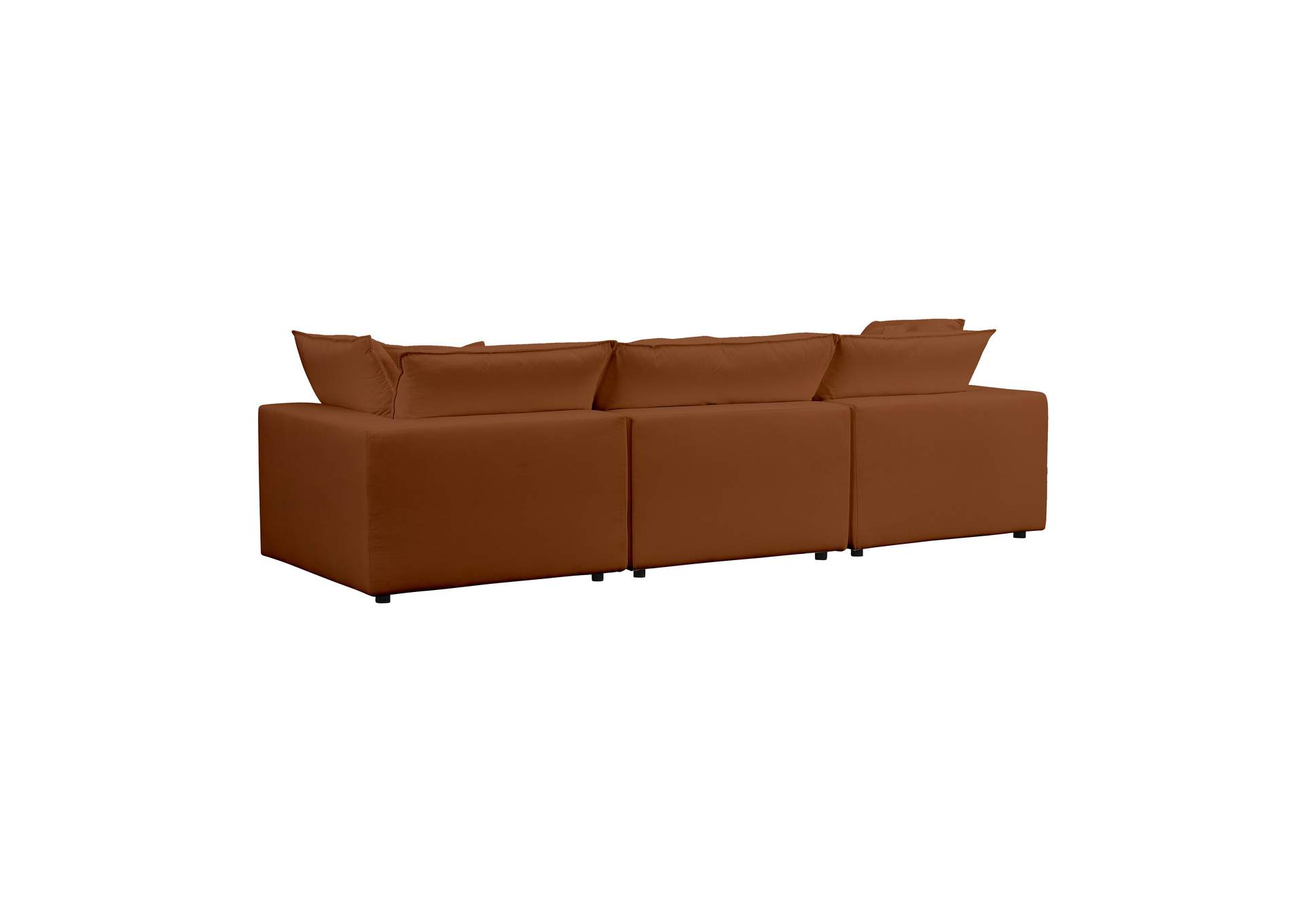 Cali Rust Performance Fabric Modular Sofa image 6