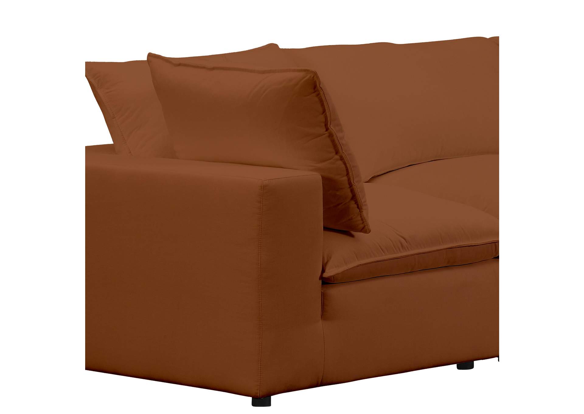 Cali Rust Performance Fabric Modular Sofa image 7