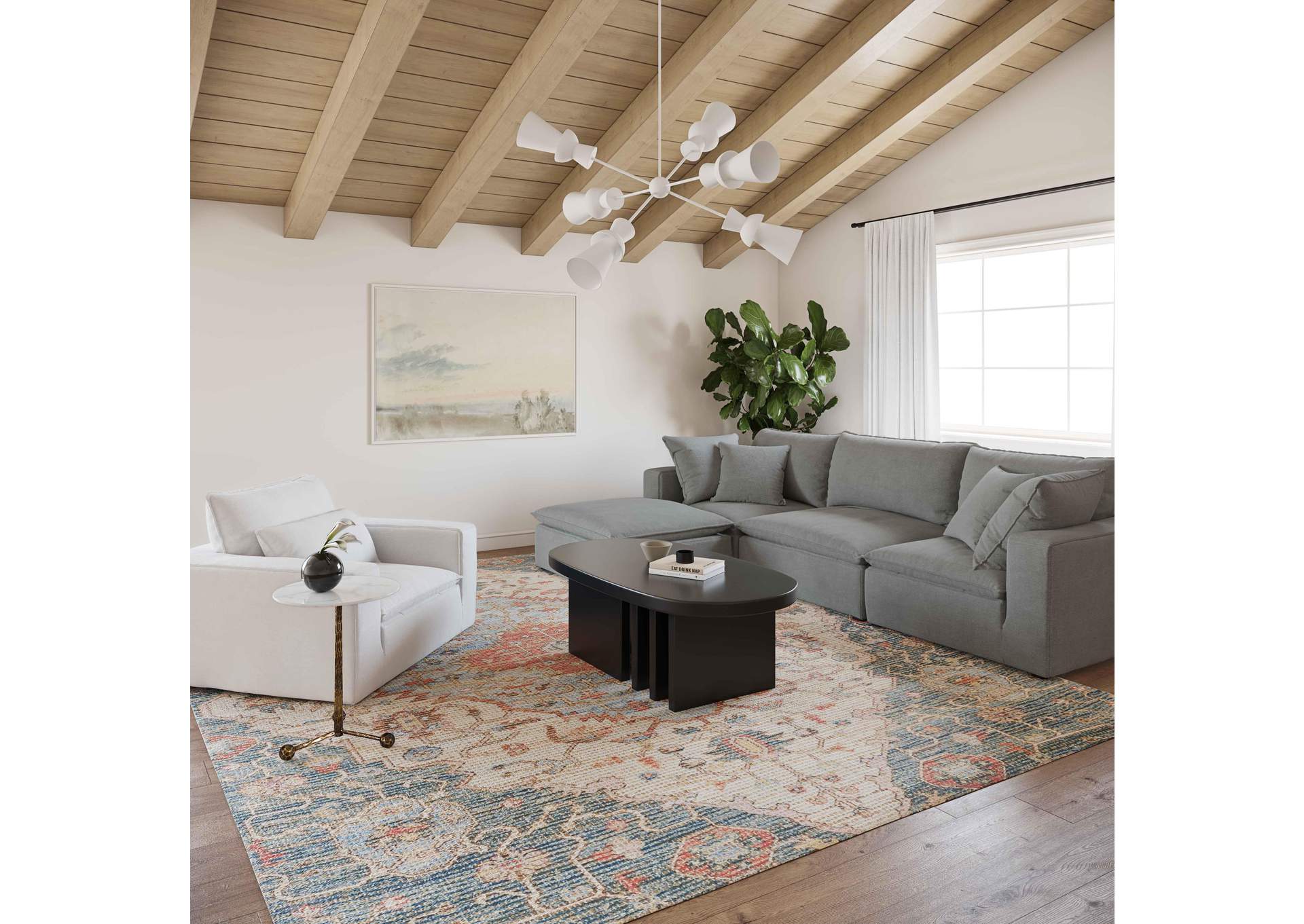 Cali Pearl Performance Fabric Arm Chair image 3