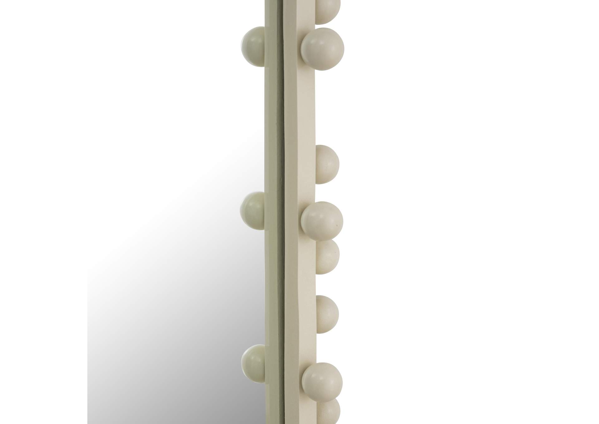 Bubbles Ivory Large Oval Wall Mirror image 4