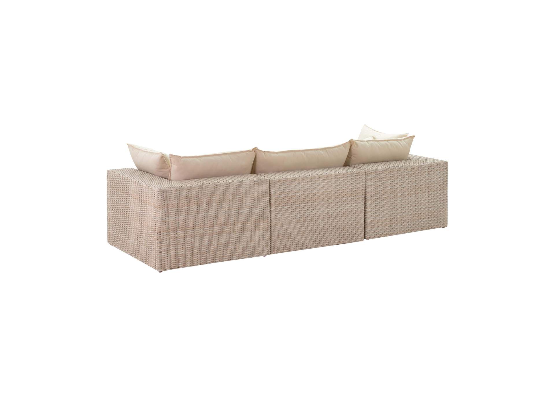 Cali Natural Wicker Outdoor Modular Sofa image 8