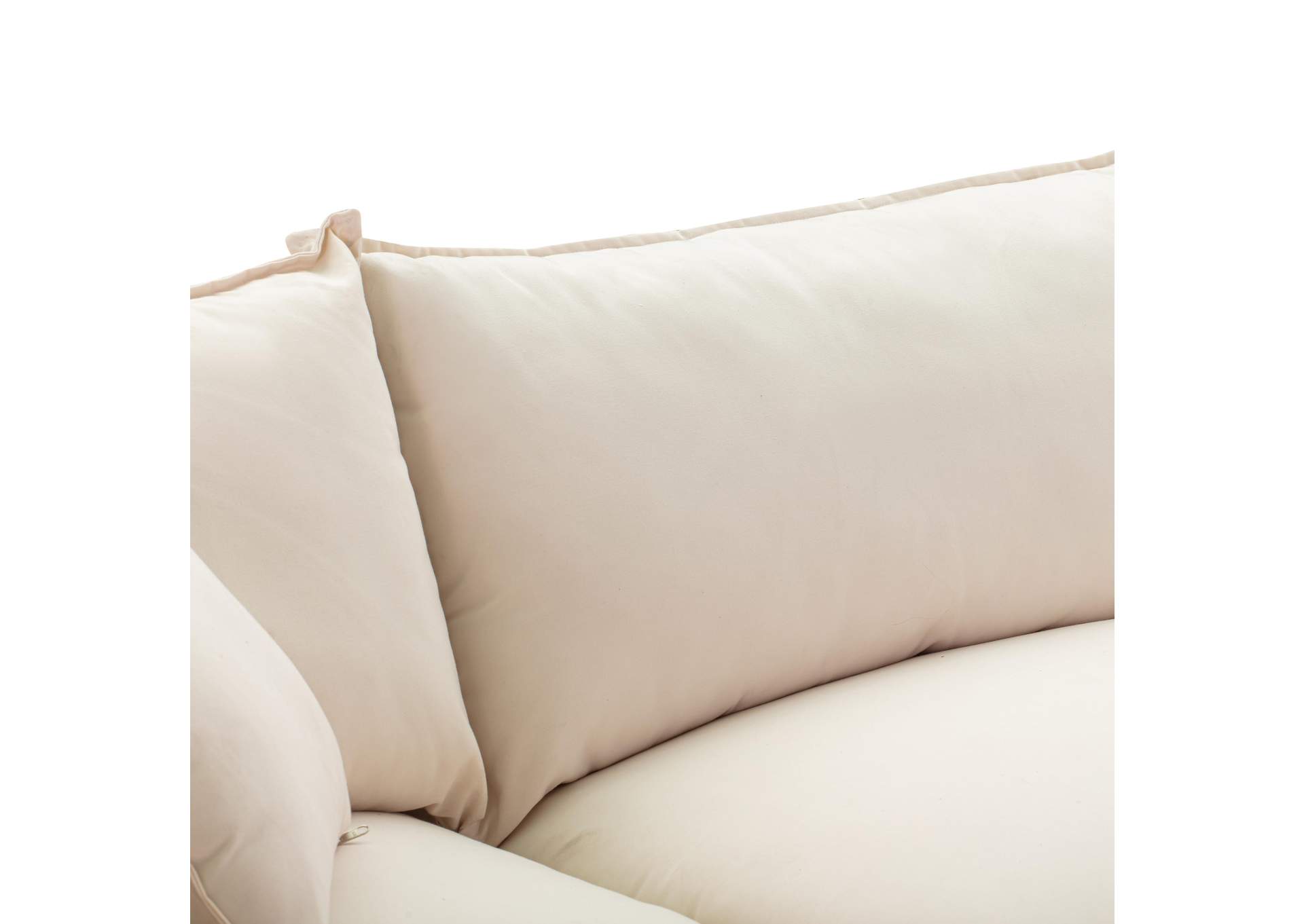 Cali Natural Wicker Outdoor Modular Loveseat image 7