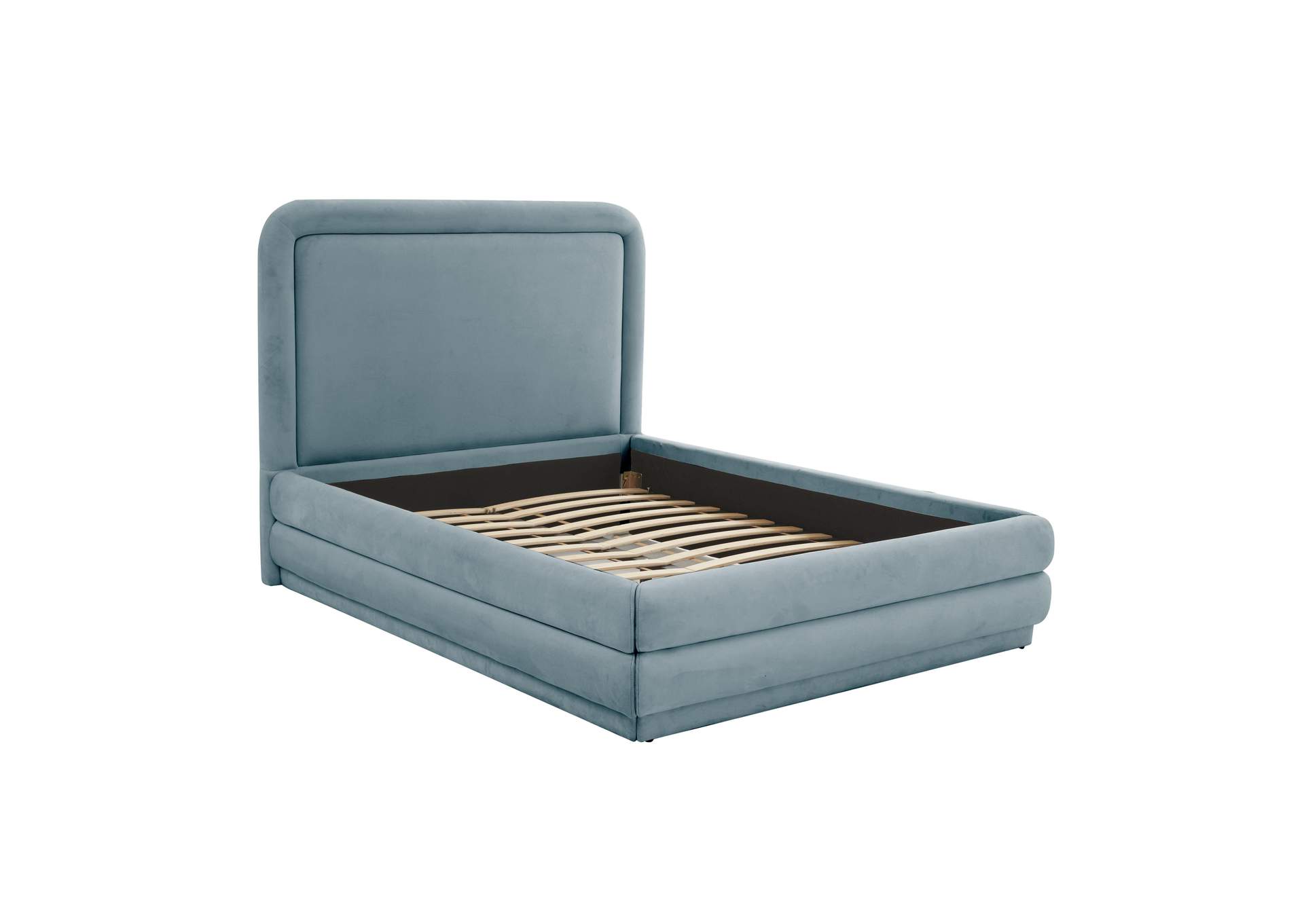 Briella Bluestone Velvet King Bed image 5