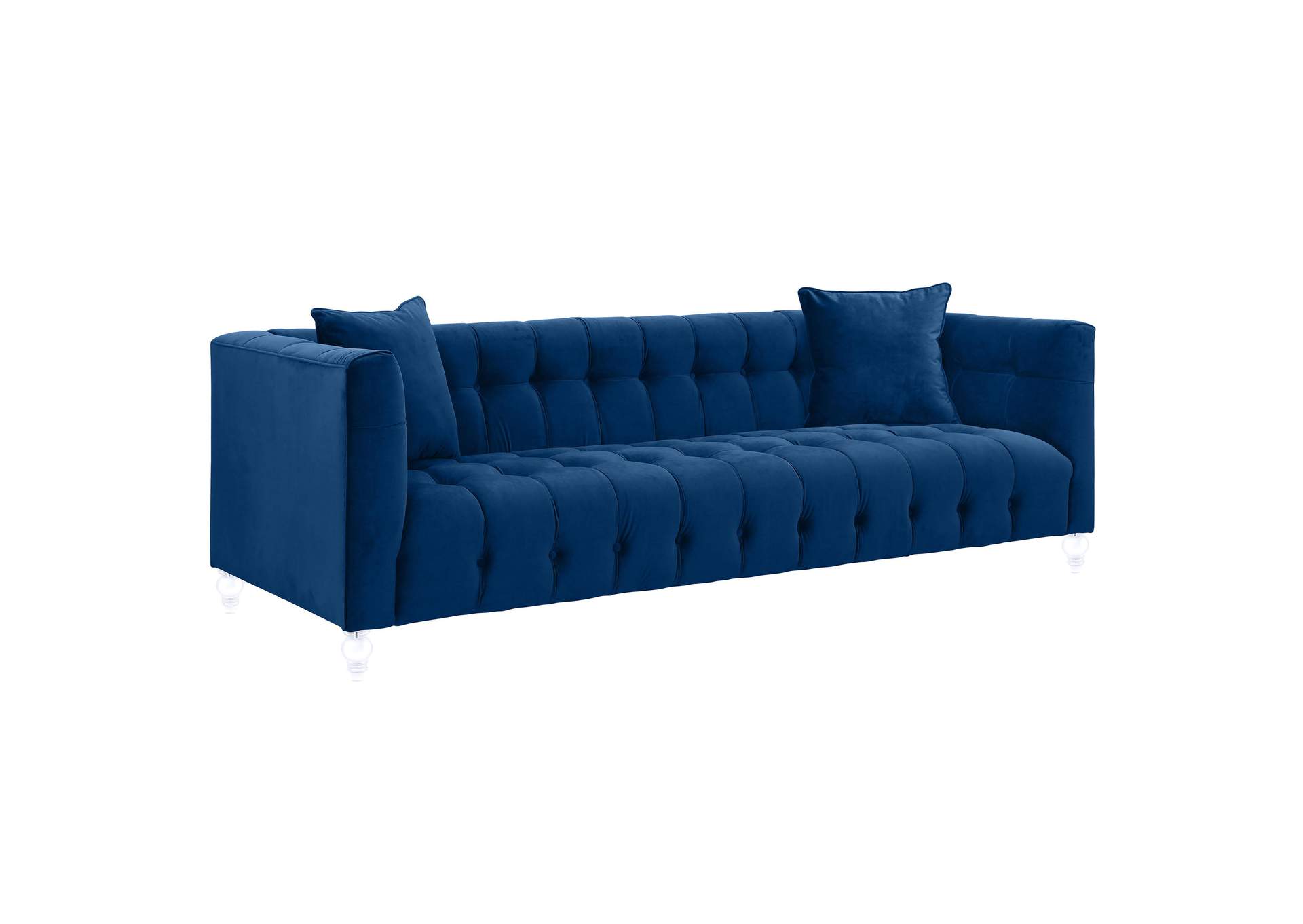 Bea Navy Velvet Sofa image 3