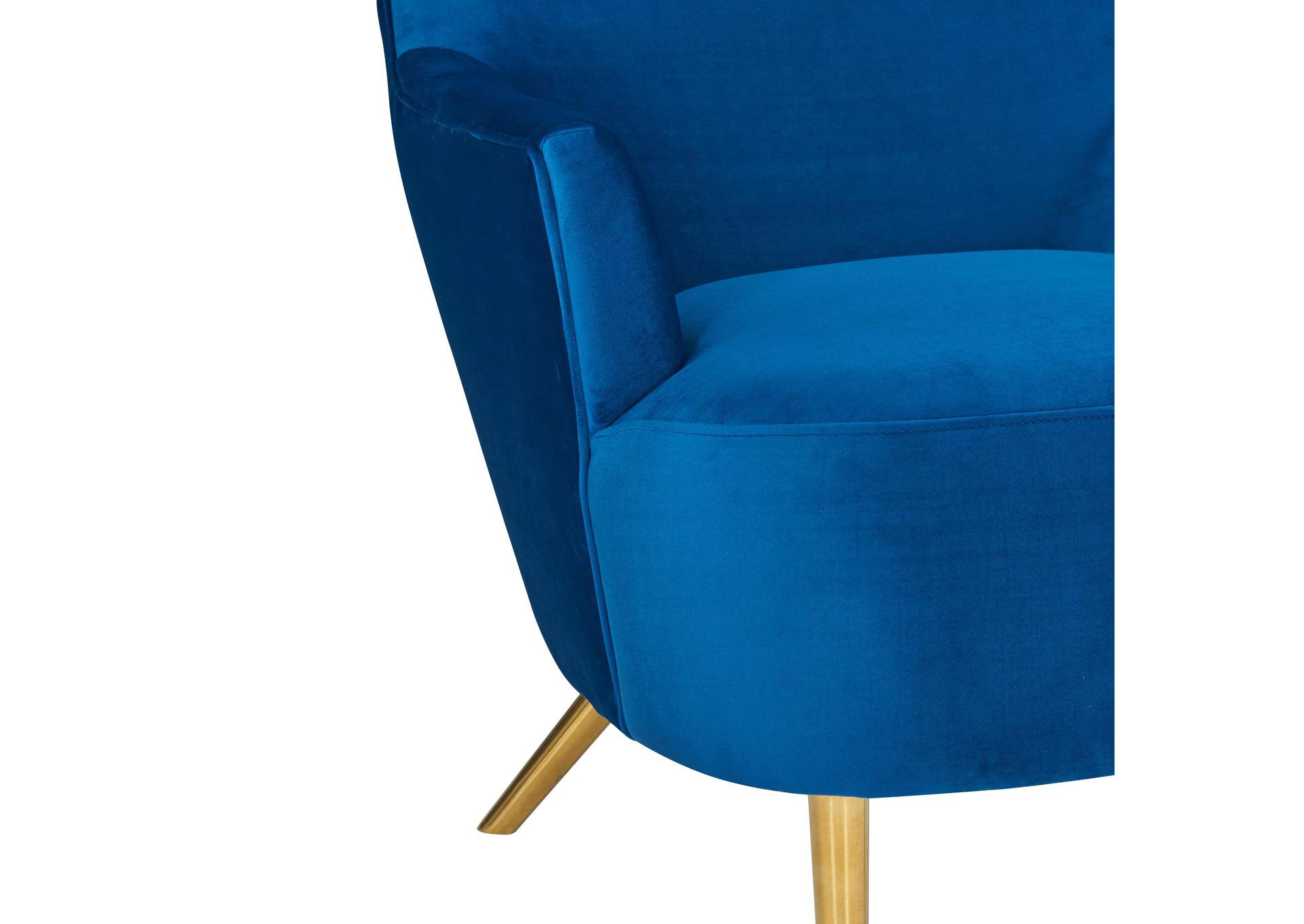 Julia Navy Wingback Chair image 6