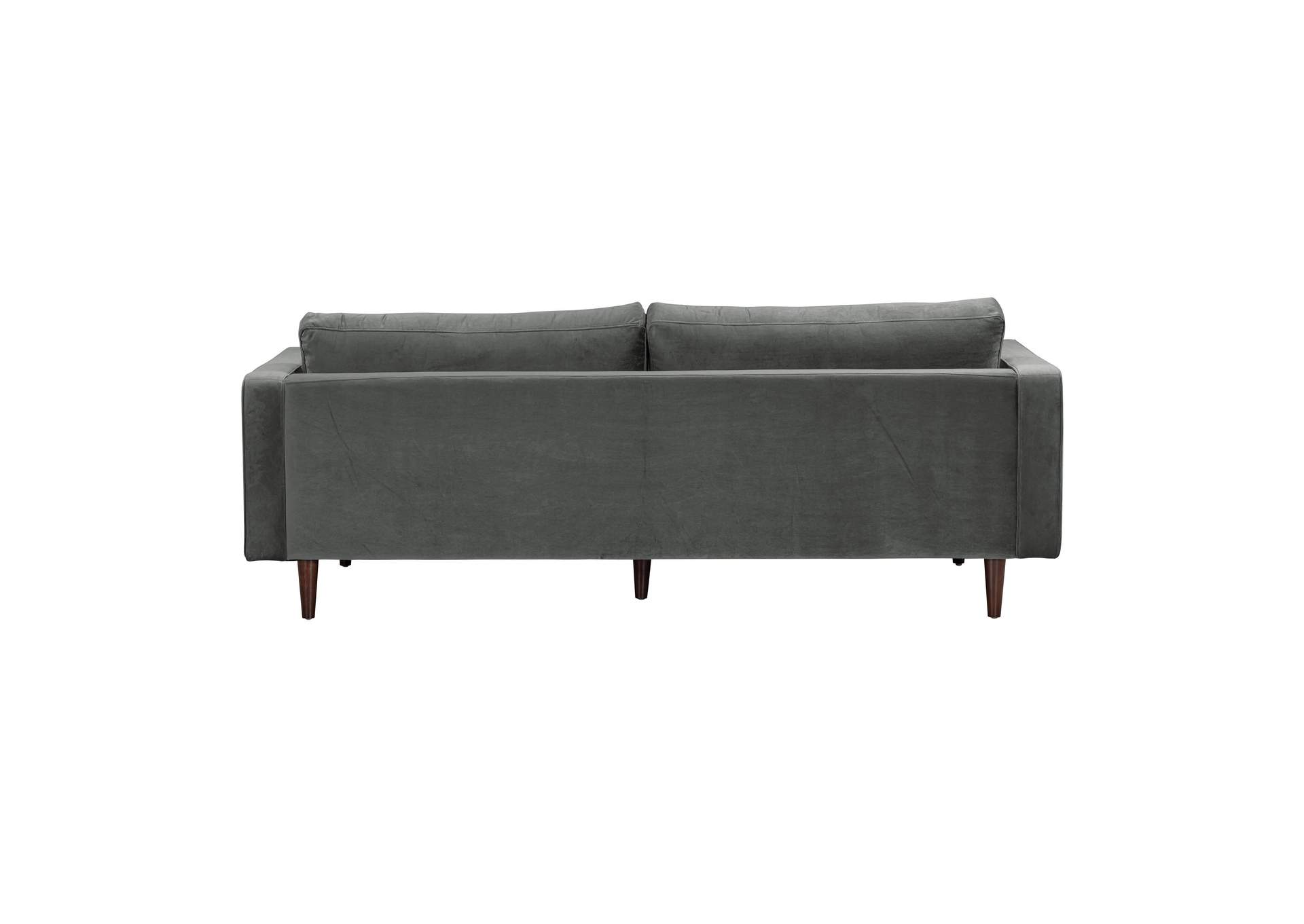 Cave Ash Gray Velvet Sofa image 6