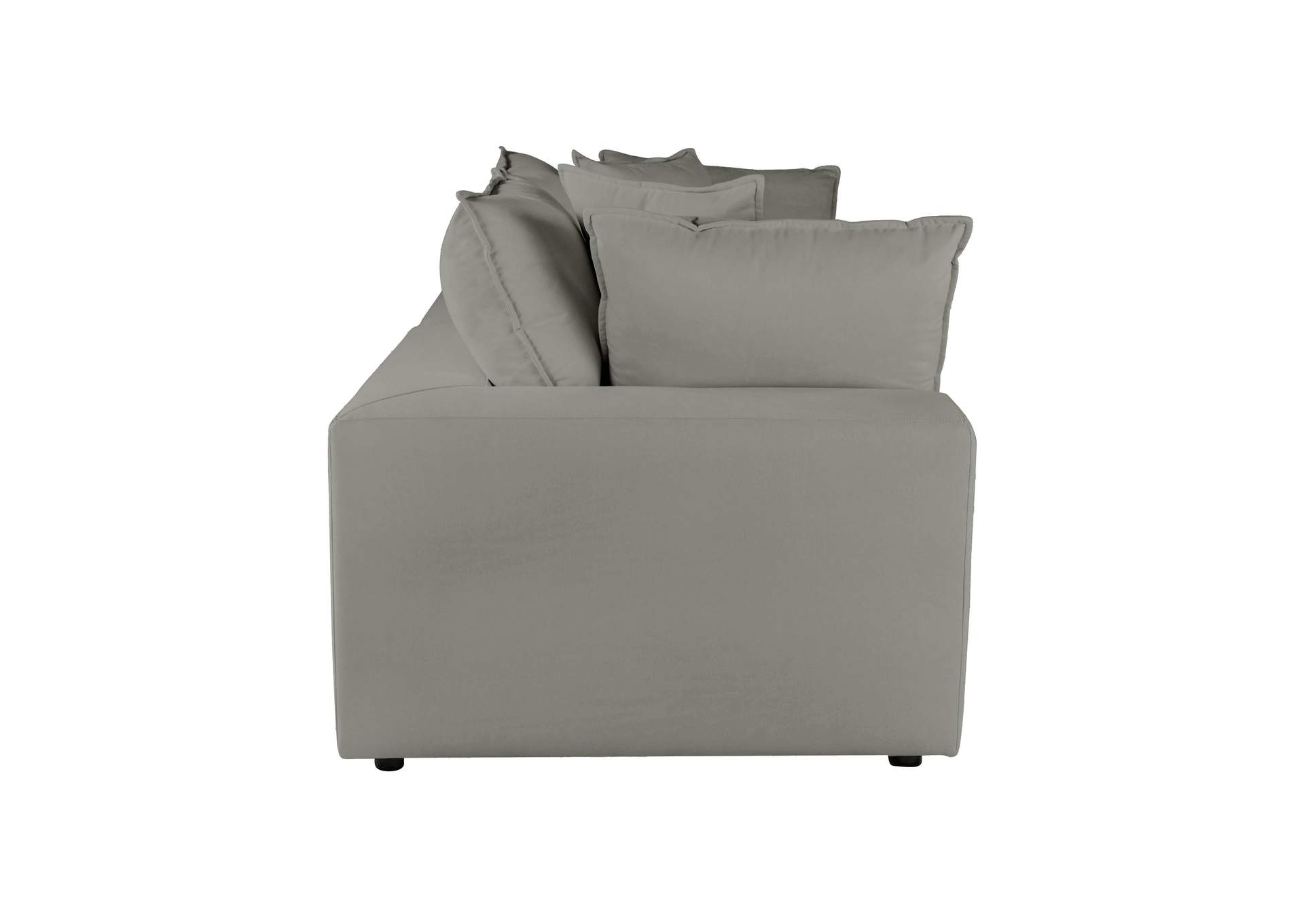 Cali Slate Performance Fabric Modular Loveseat image 5