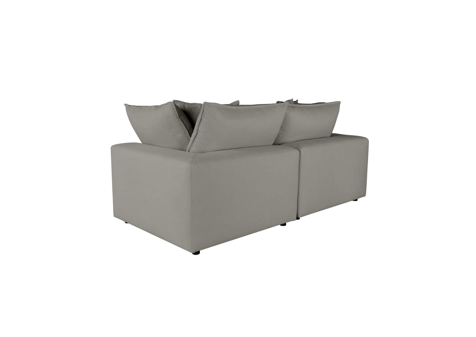 Cali Slate Performance Fabric Modular Loveseat image 6