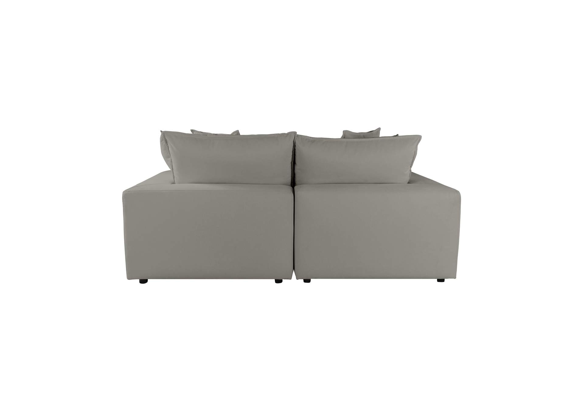 Cali Slate Performance Fabric Modular Loveseat image 7