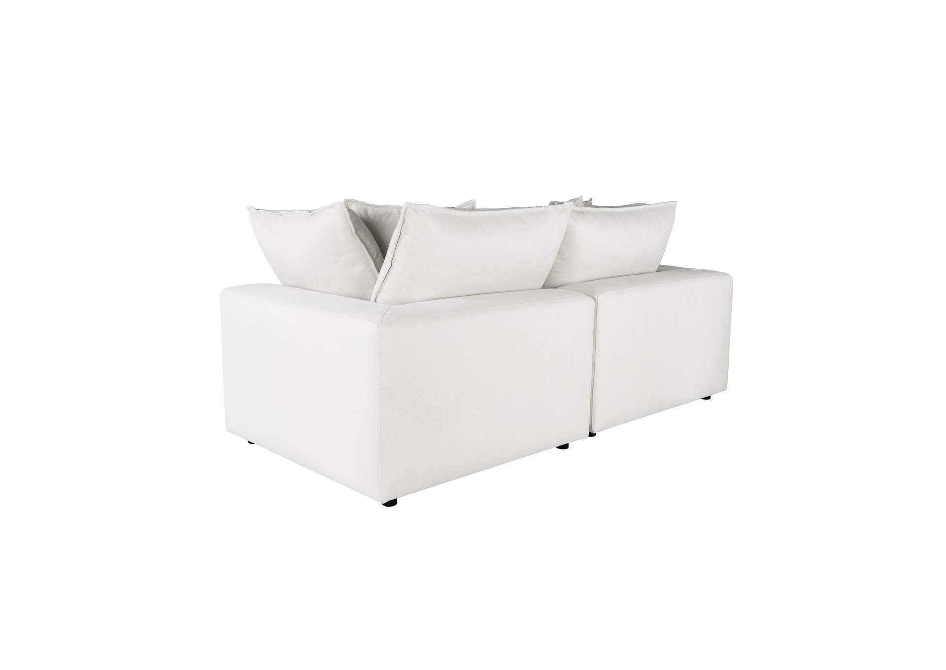 Cali Pearl Performance Fabric Modular Loveseat image 6
