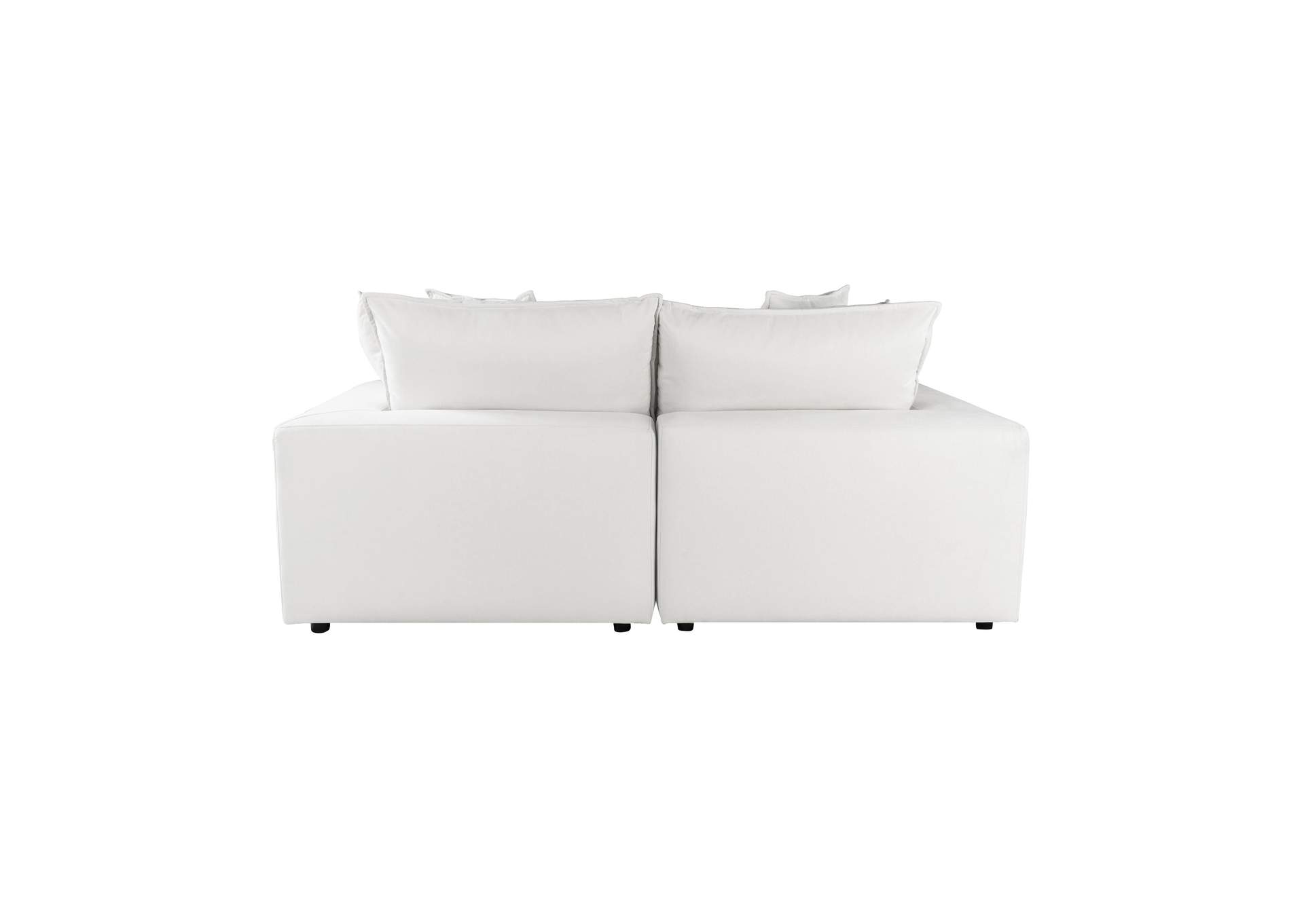 Cali Pearl Performance Fabric Modular Loveseat image 7