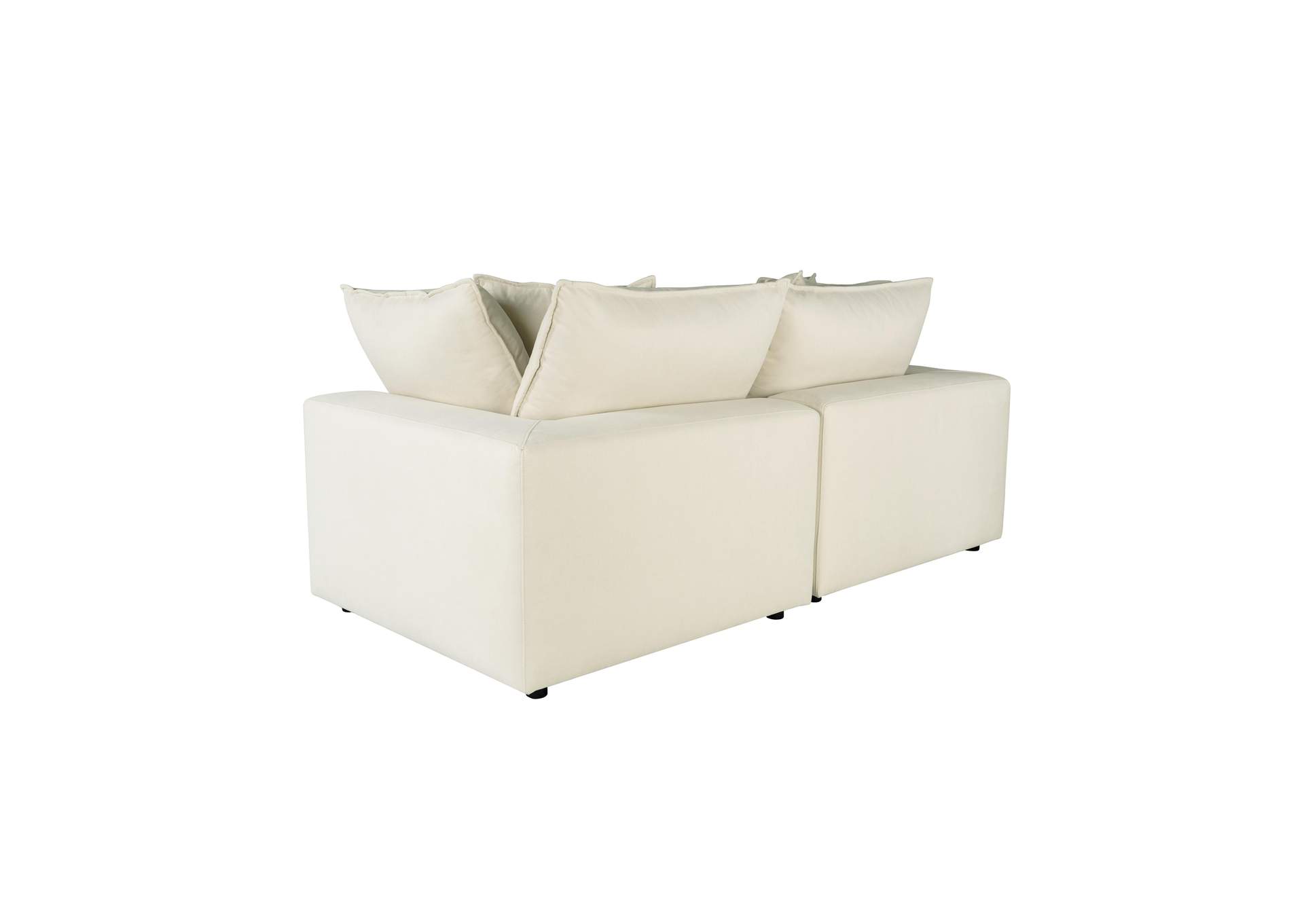 Cali Natural Performance Fabric Modular Loveseat image 6