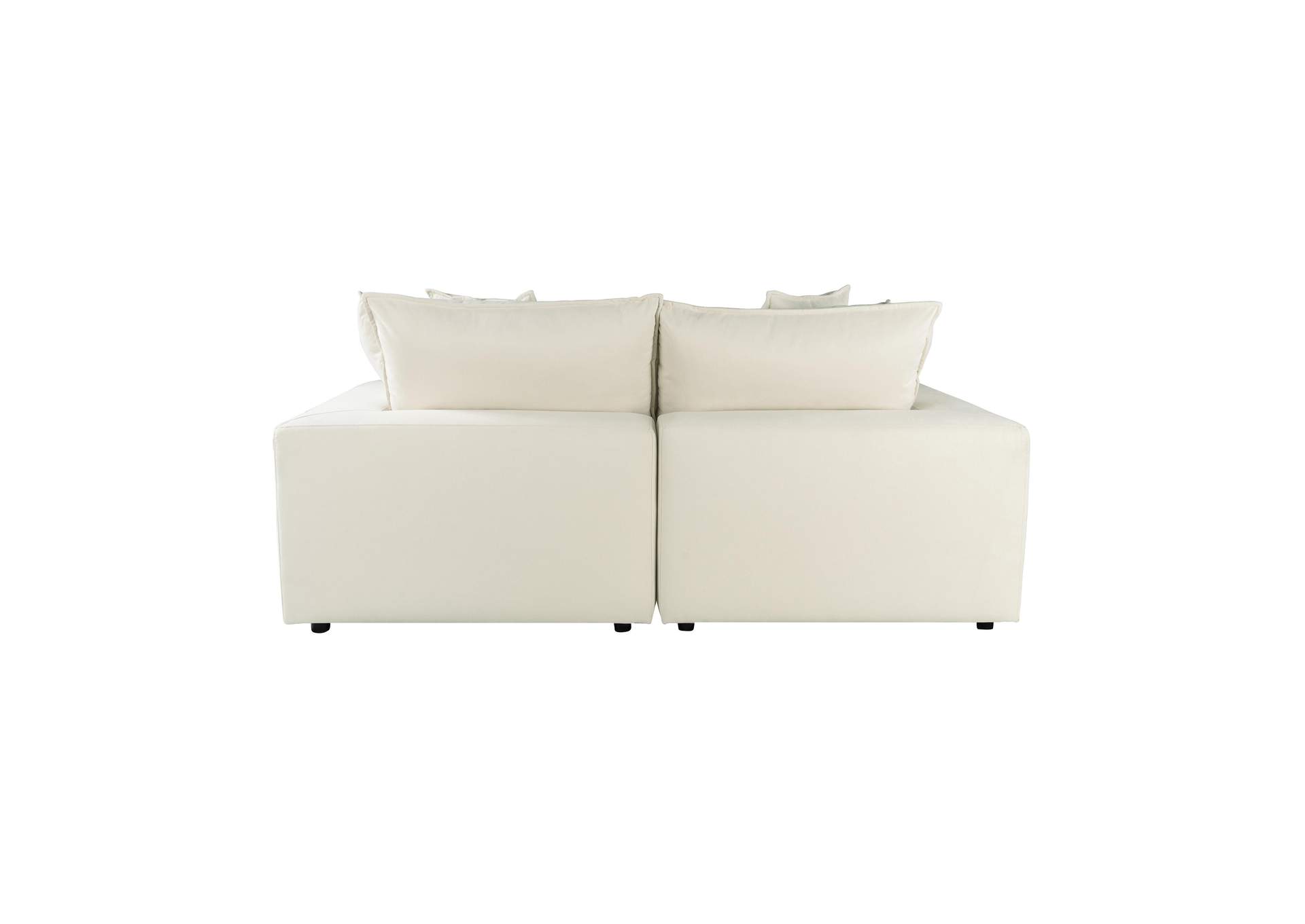 Cali Natural Performance Fabric Modular Loveseat image 7