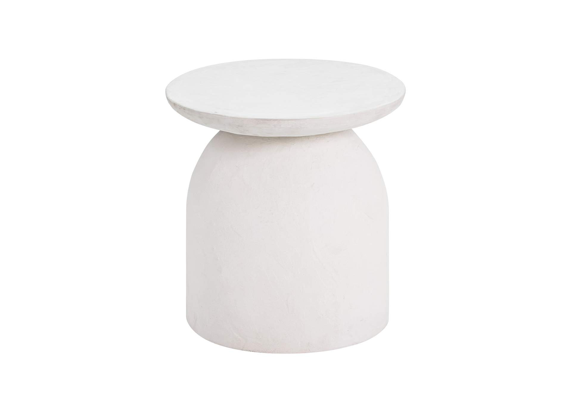 Aloe White Concrete Side Table image 4