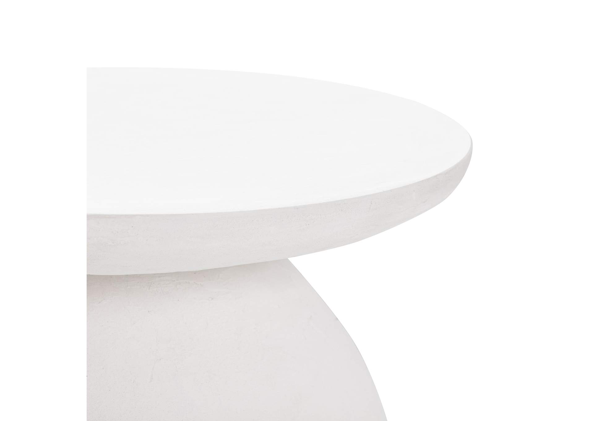 Aloe White Concrete Side Table image 5