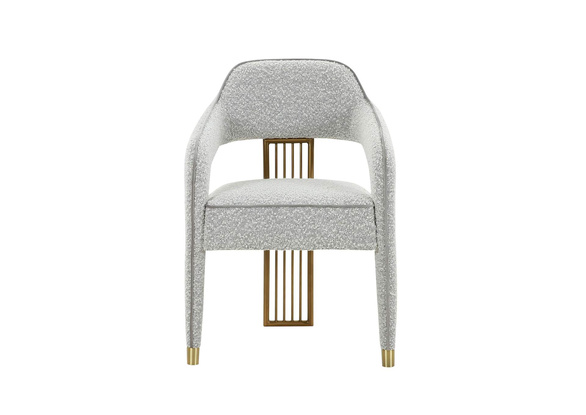 Corralis Speckled Grey Performance Boucle Dining Chair image 4