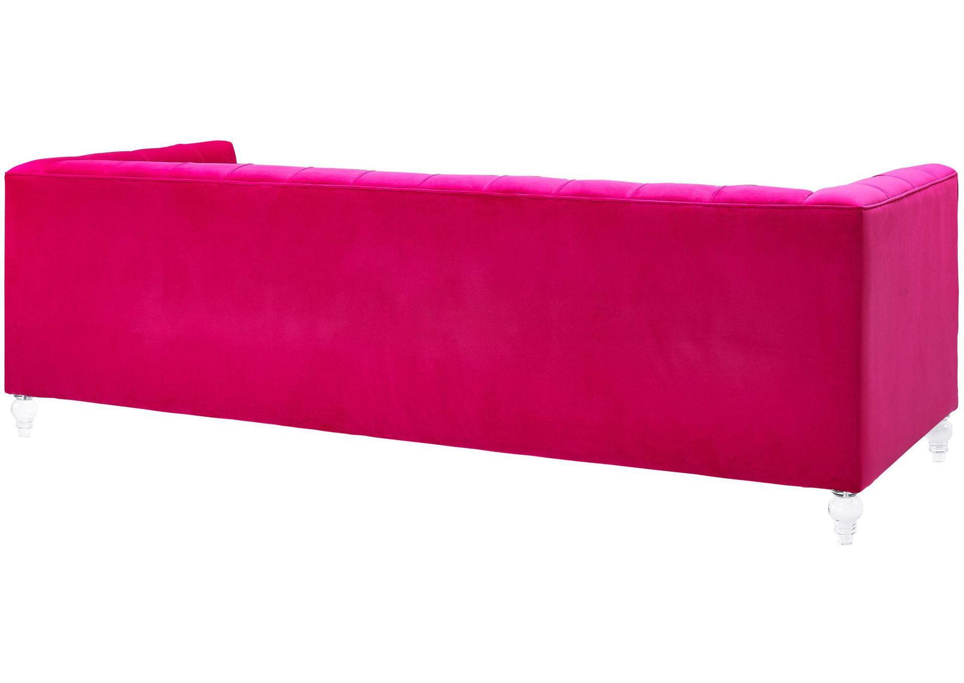 Bea Hot Pink Velvet Sofa image 6