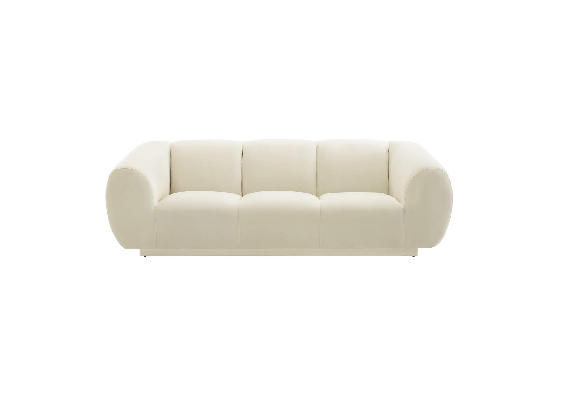 Emmet Cream Velvet Sofa image 4