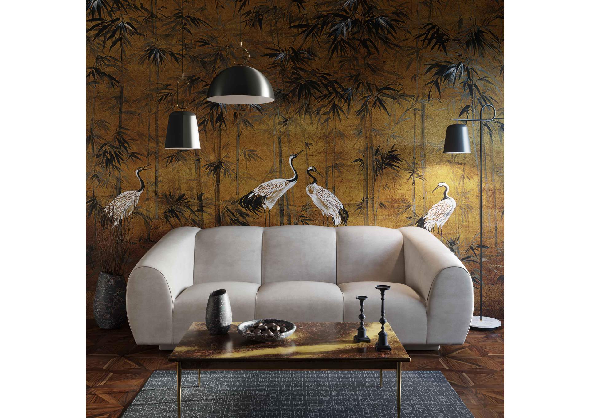 Emmet Cream Velvet Sofa image 3