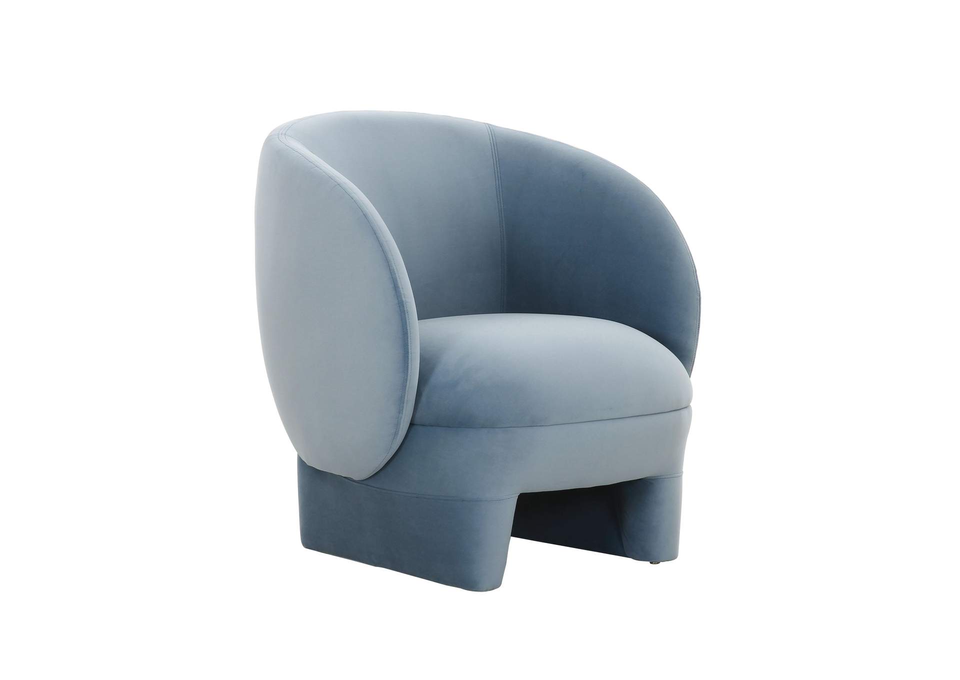 Kiki Blue Stone Velvet Accent Chair image 1