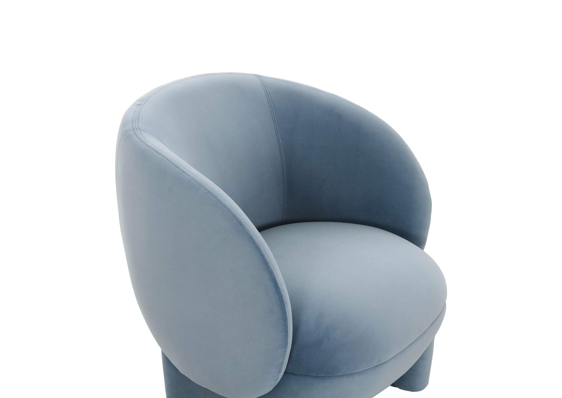 Kiki Blue Stone Velvet Accent Chair image 4