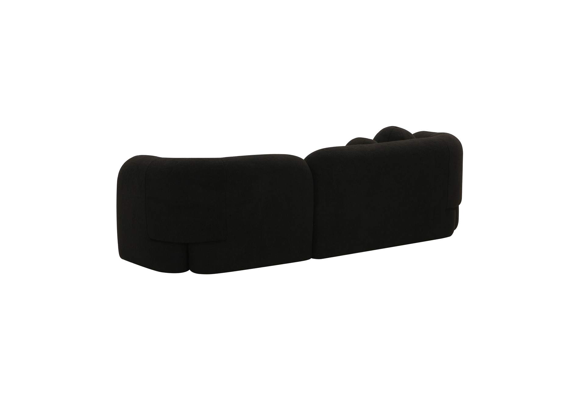 Amelie Black Faux Fur Sofa image 4