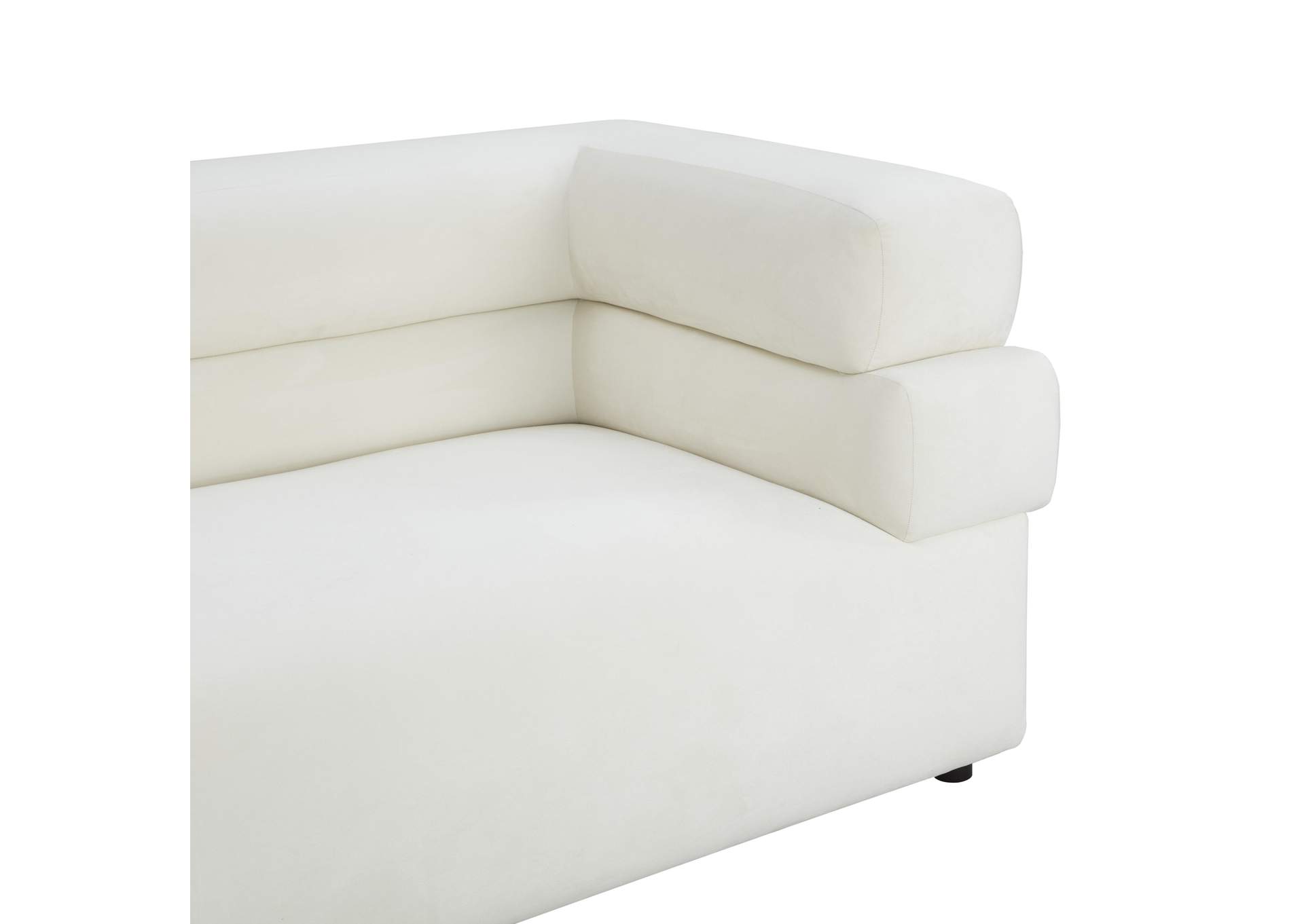 Elsa Cream Velvet Sofa image 4