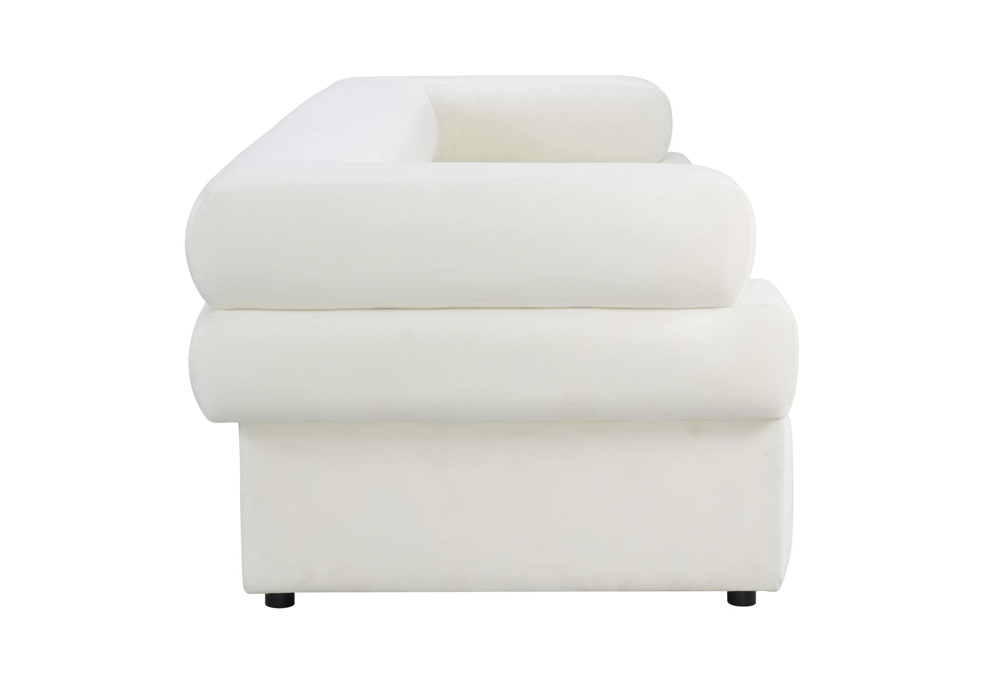 Elsa Cream Velvet Sofa image 6