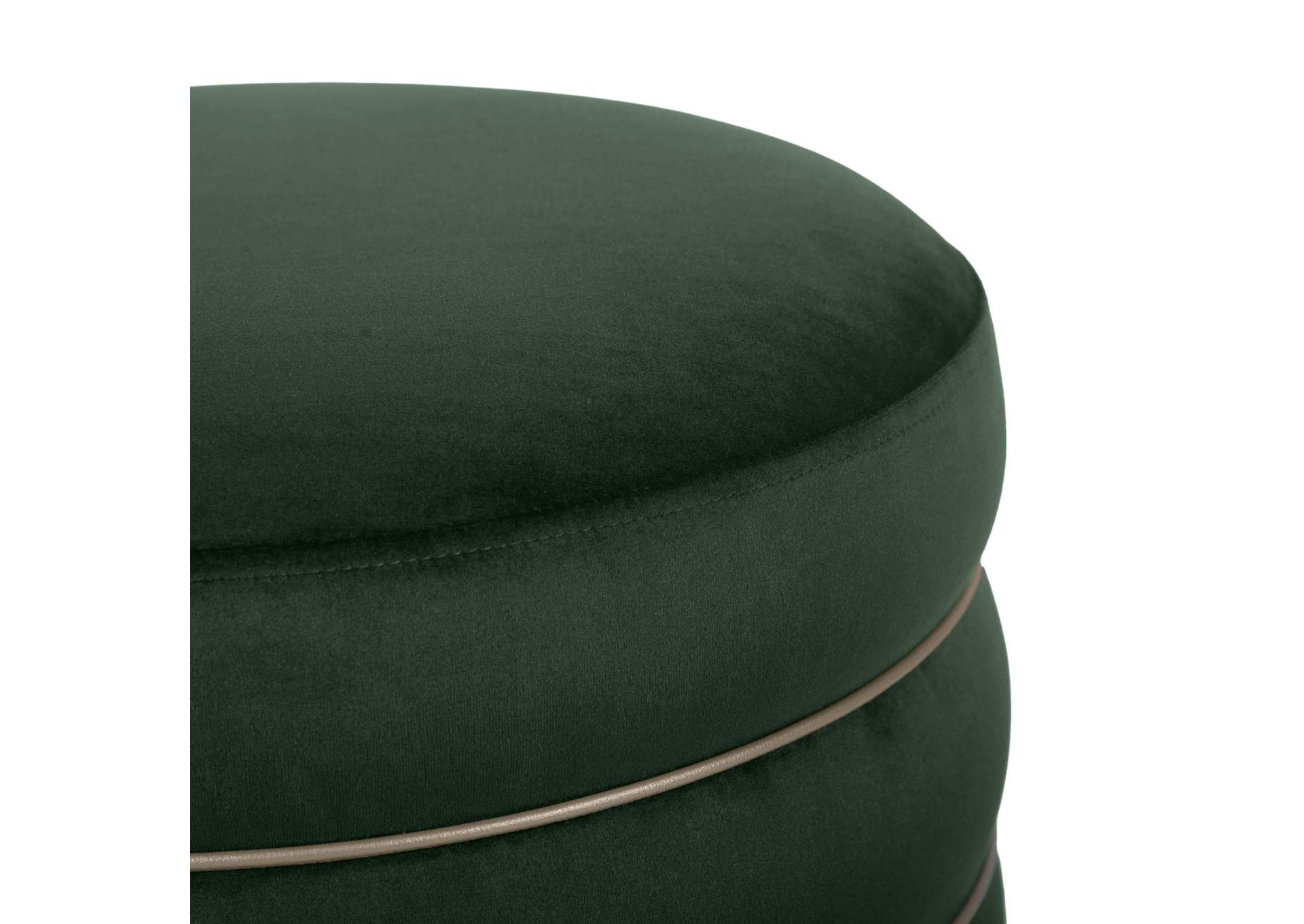 Lakka Green Velvet Ottoman image 6