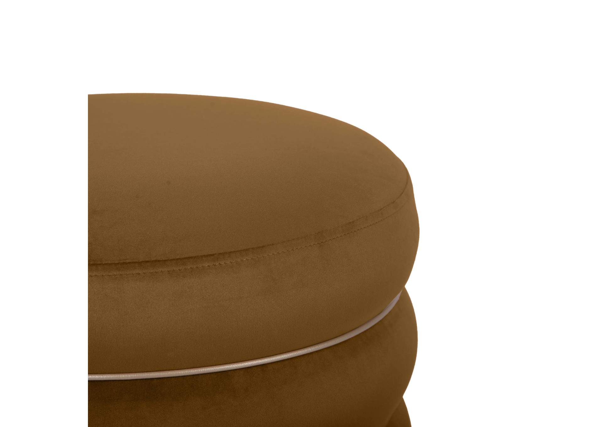 Lakka Chocolate Velvet Ottoman image 6