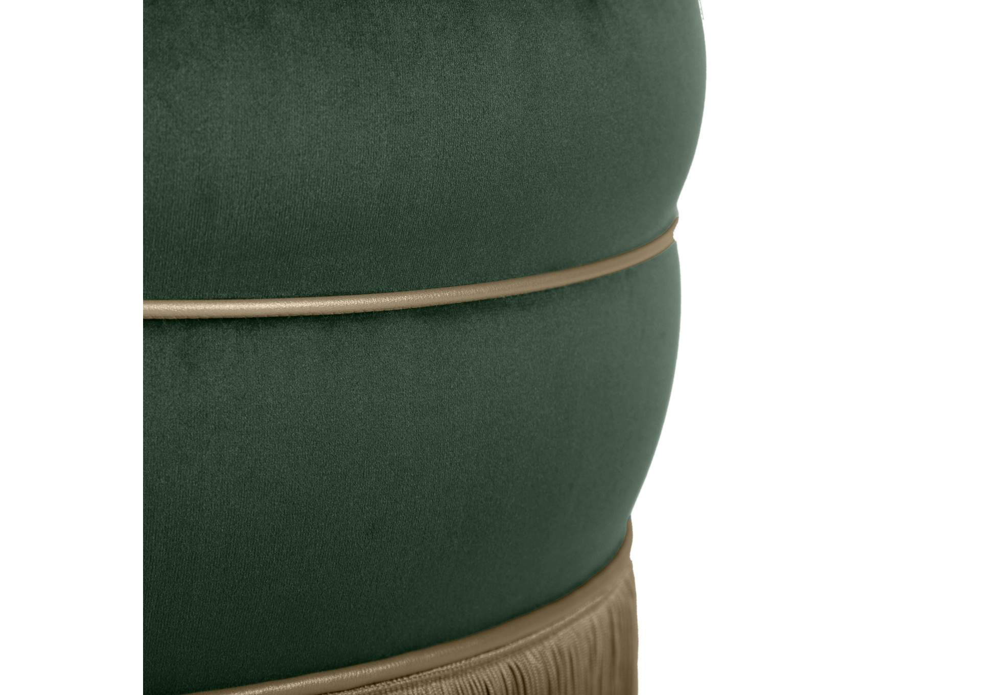 Lakka Green Velvet Ottoman image 7