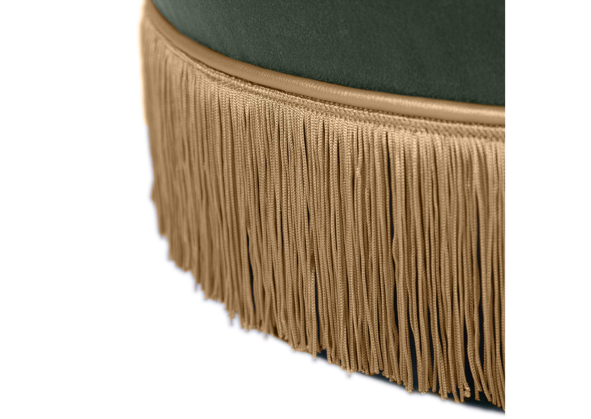 Lakka Green Velvet Ottoman image 8
