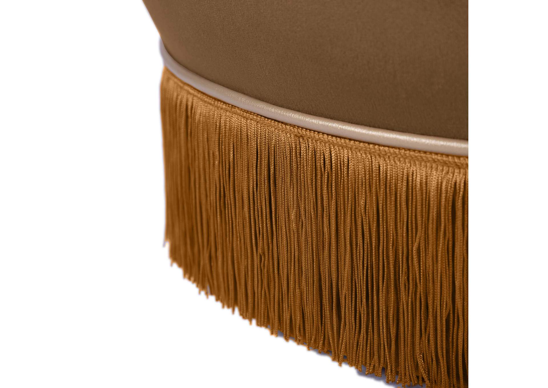 Lakka Chocolate Velvet Ottoman image 8