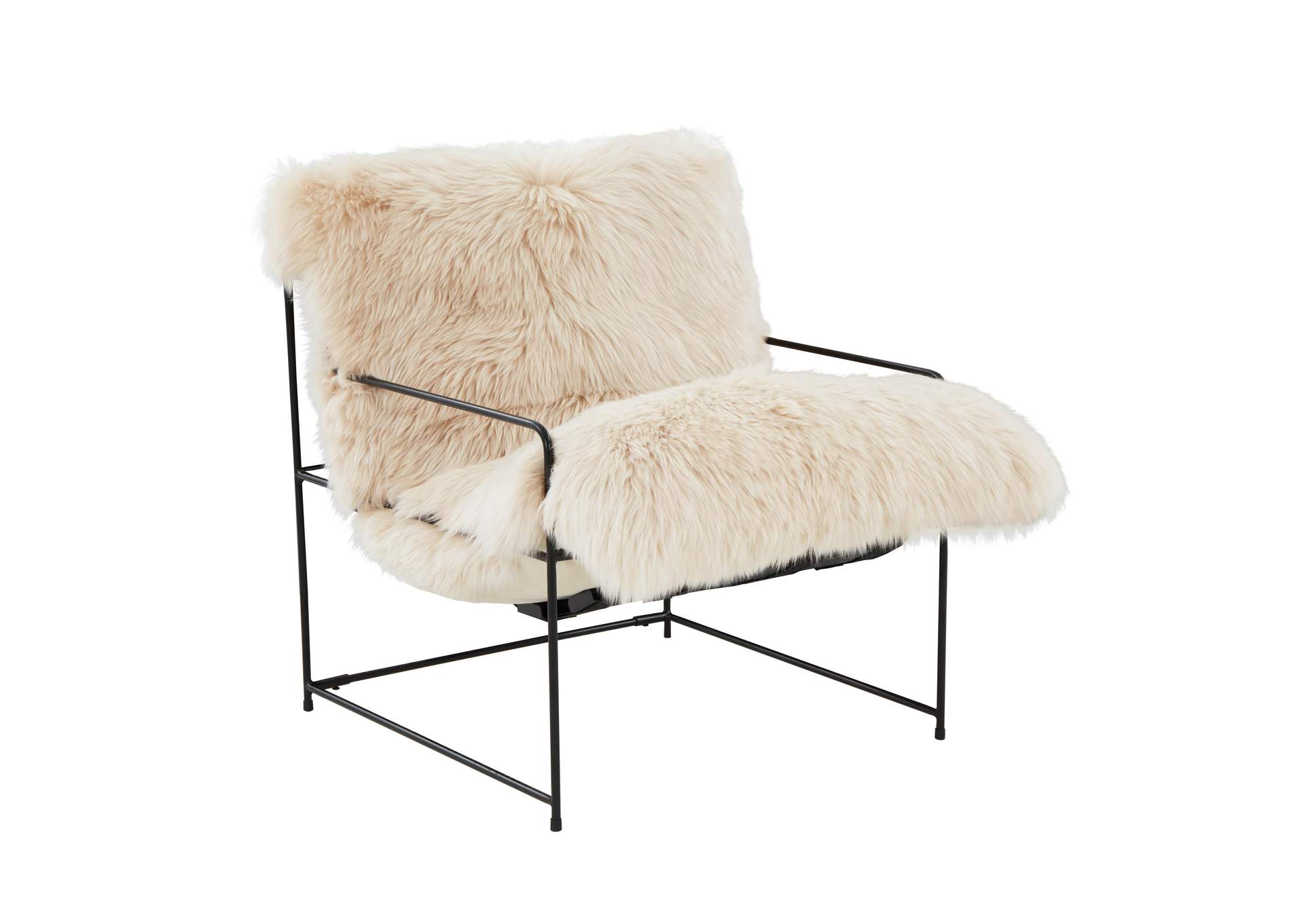 Kimi Natural Genuine Sheepskin Chair image 1