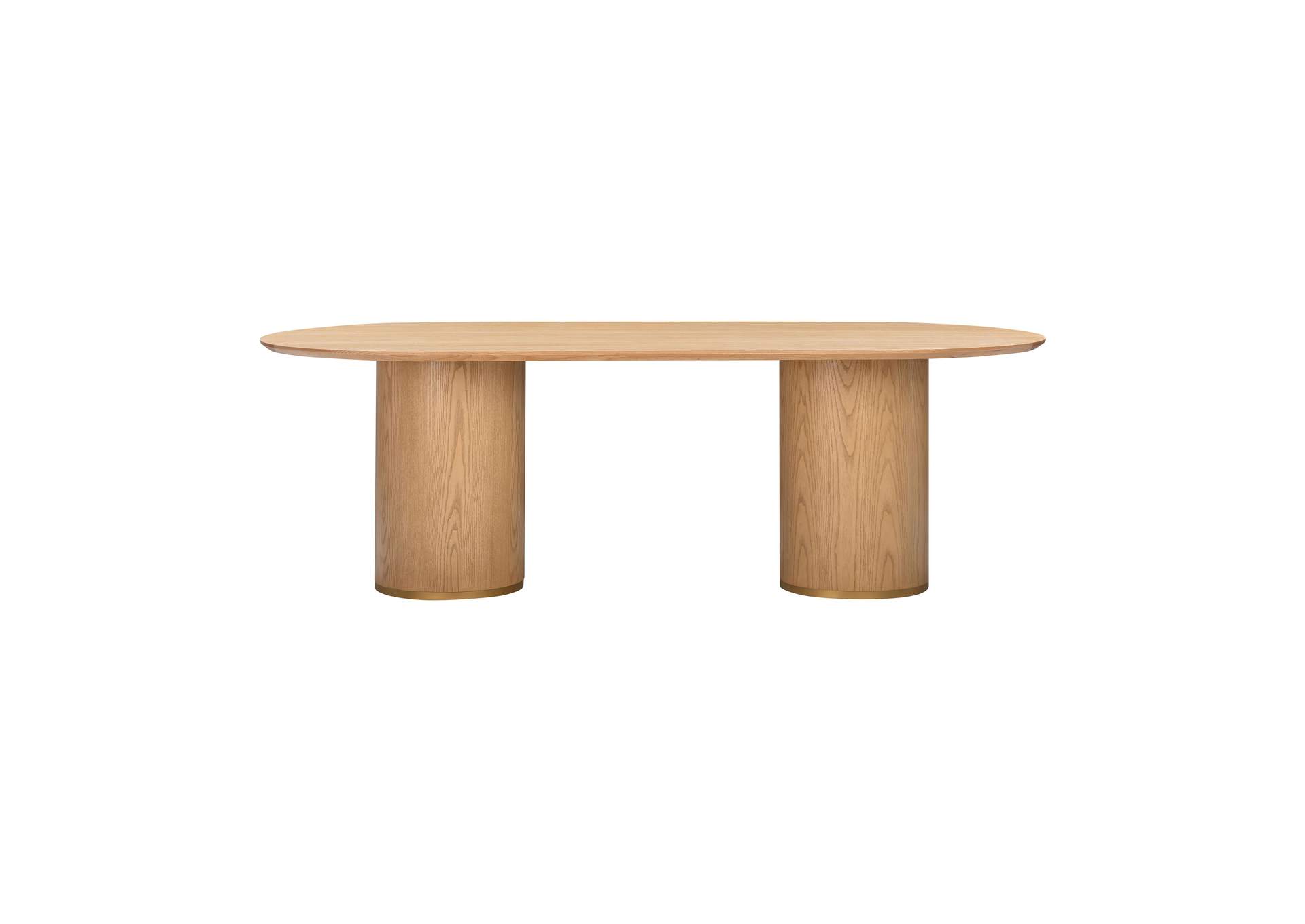 Brandy Natural Ash Wood Oval Dining Table image 4