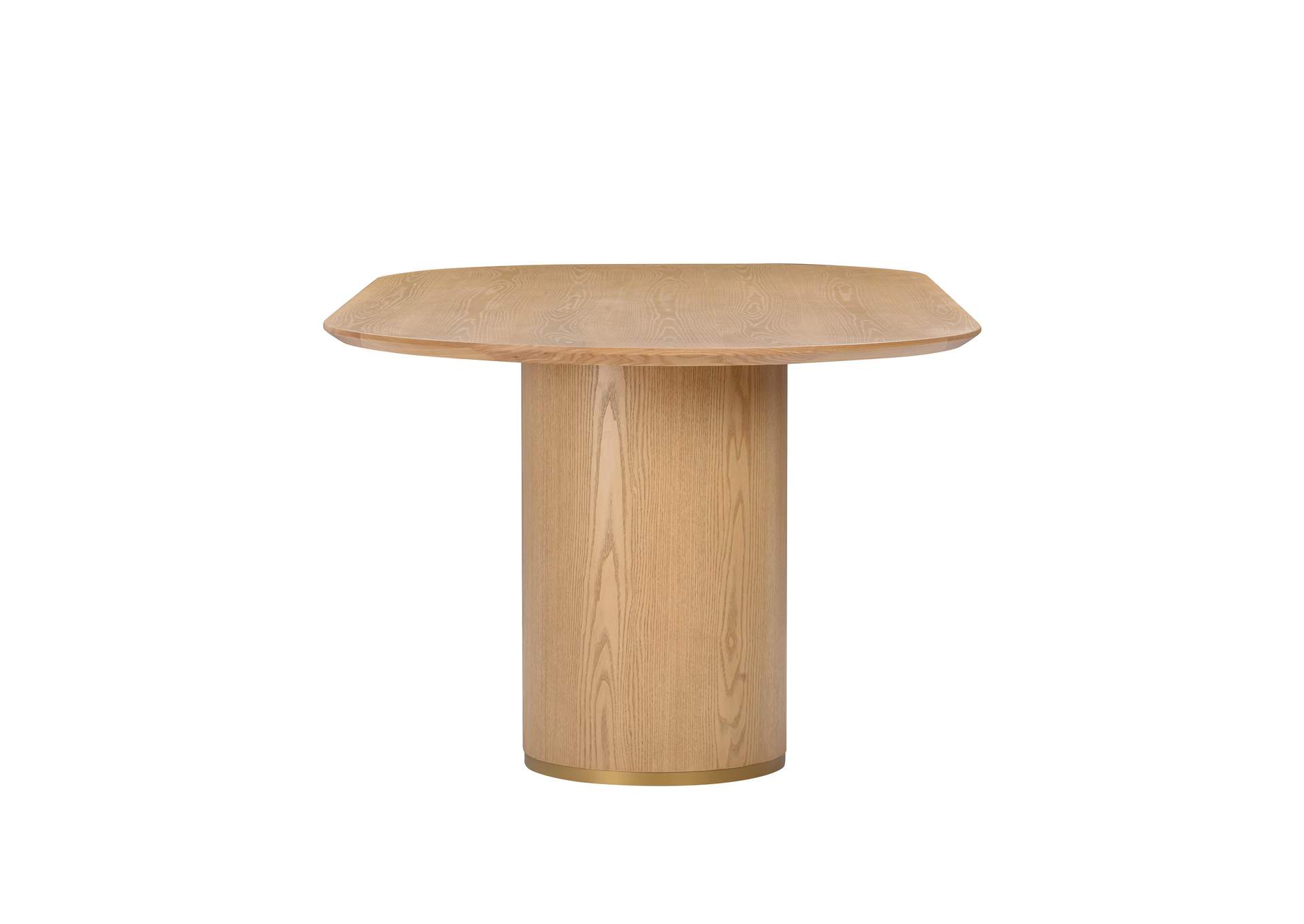 Brandy Natural Ash Wood Oval Dining Table image 5