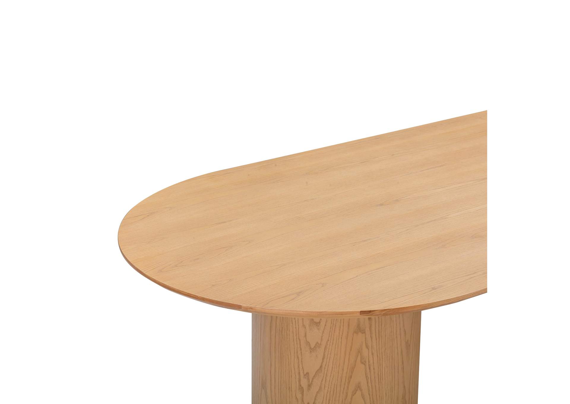 Brandy Natural Ash Wood Oval Dining Table image 7