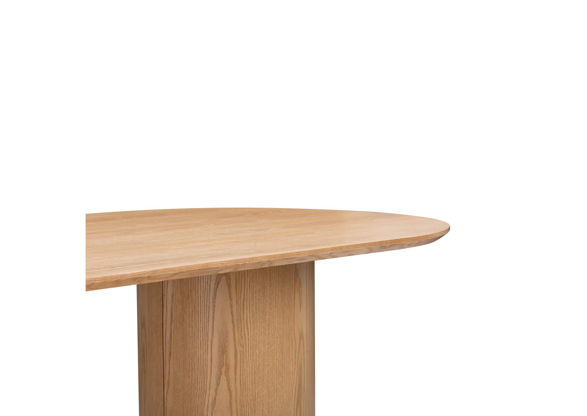 Brandy Natural Ash Wood Oval Dining Table image 6