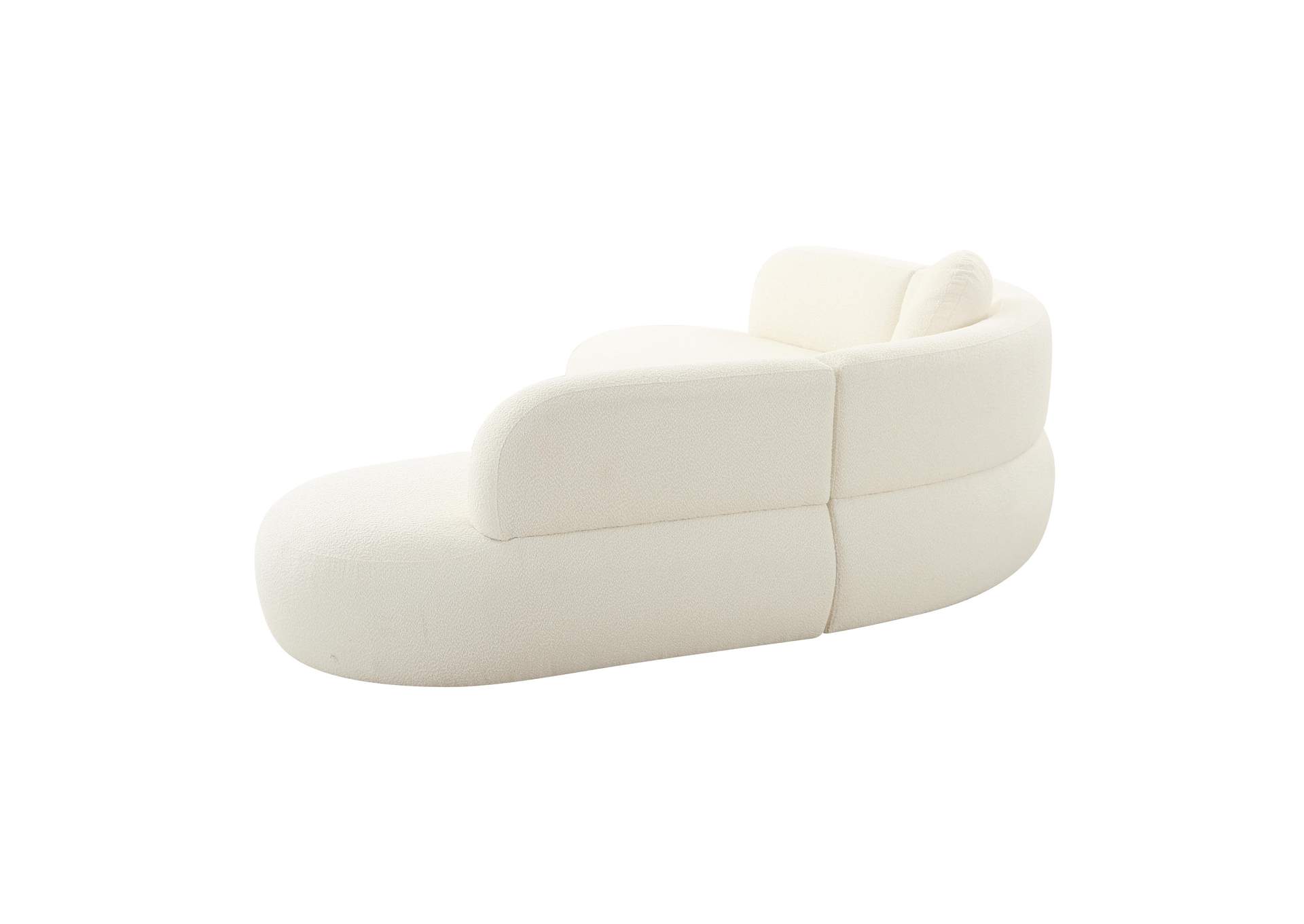 Broohah Cream Boucle Sectional image 5