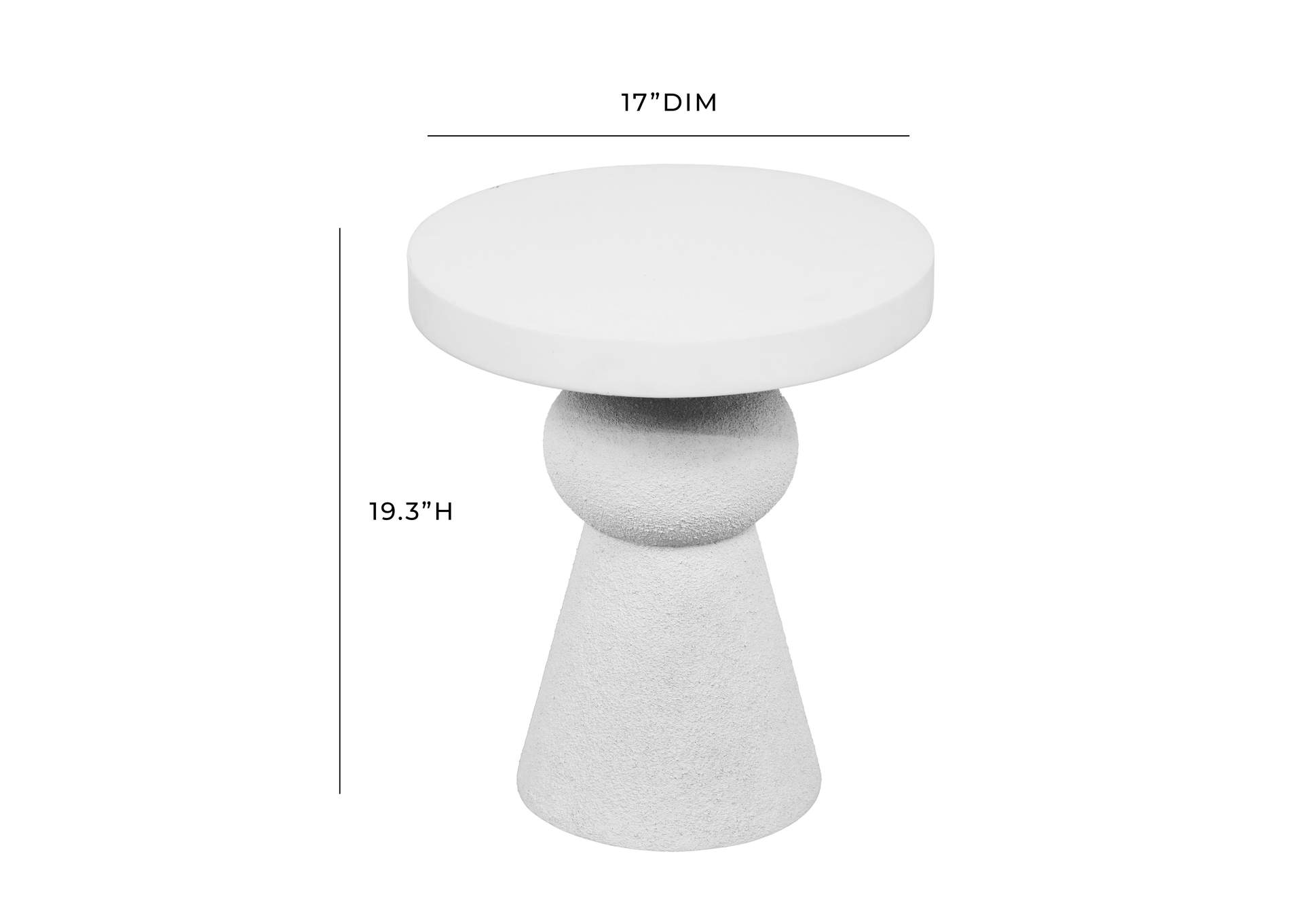 Lupita White Side Table image 7