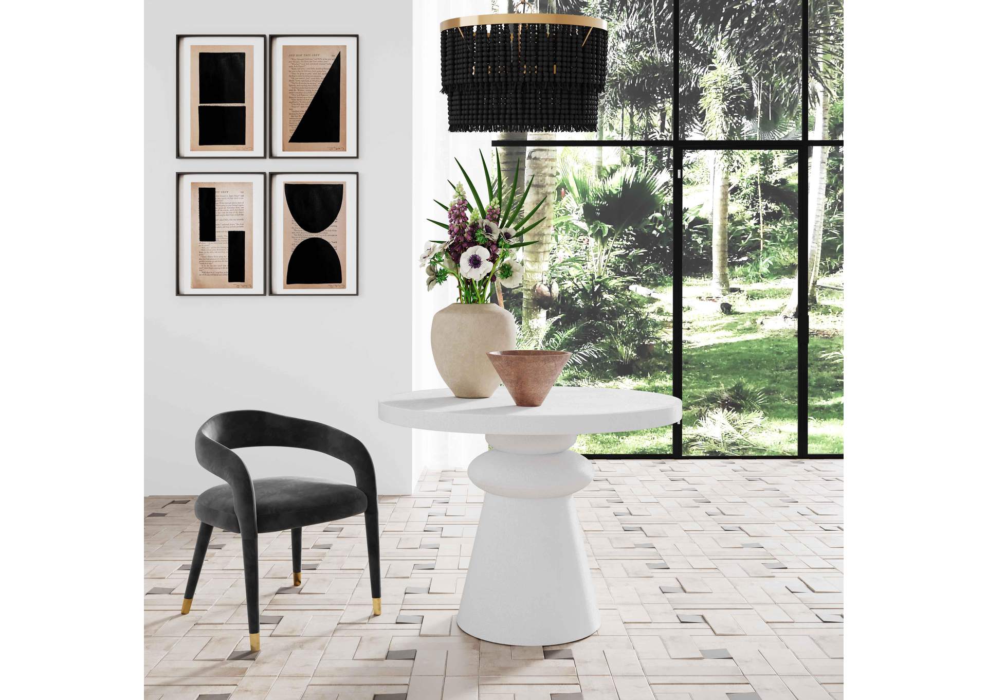 Lupita White 42 Inch Dinette Table image 7
